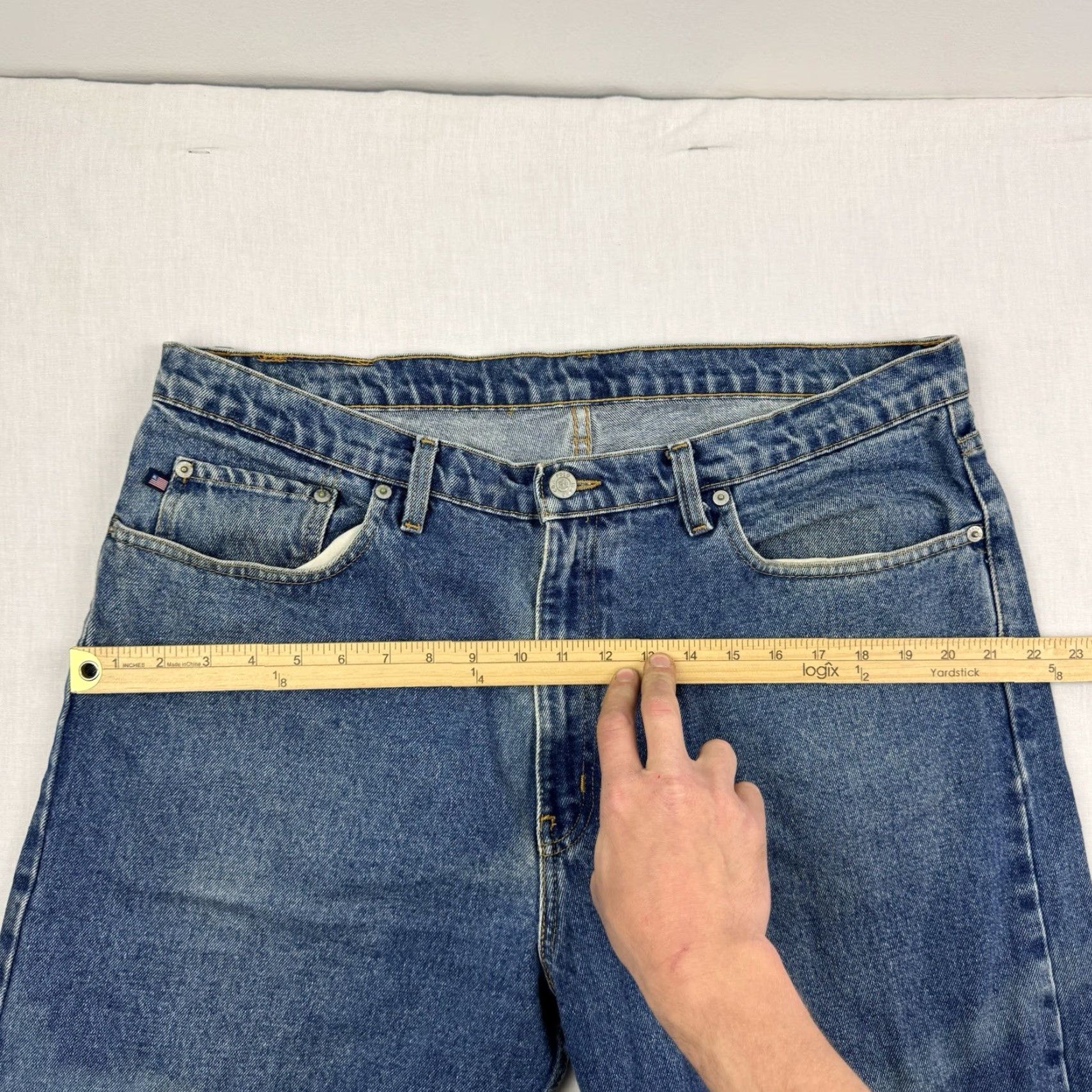 Polo Ralph Lauren VINTAGE Polo Jeans Co. Jeans Adult 38x32 Blue Grunge 90s Y2K Hip Hop Polo Jeans Co. Mens Regular 38 Inseam 32 Blue Grunge 90s Y2K Mens Jeans Size US M / EU 48-50 / 2 - 6 Thumbnail