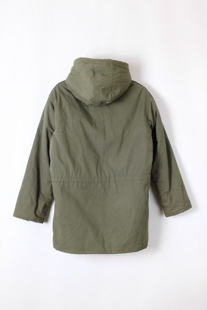 Other VINTAGE 1970S HEAVY QUILTED CANVAS PARKA GREEN Size US L / EU 52-54 / 3 - 10 Thumbnail