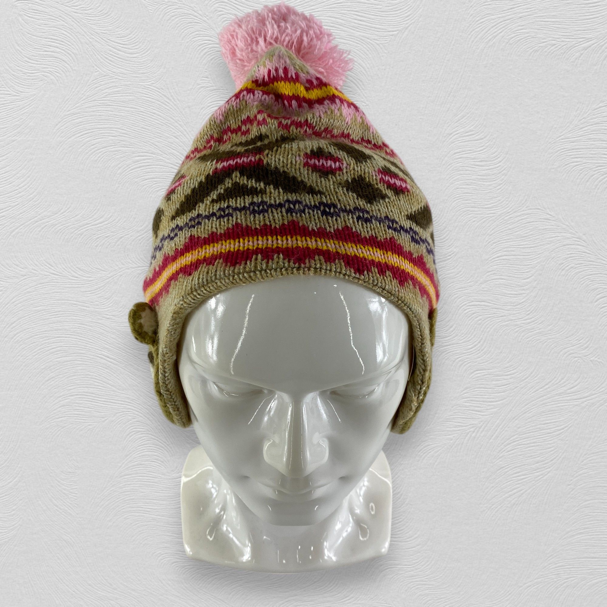 Japanese Brand Vintage Bear Art Snow Cap Hat Beanie -BN551 Size ONE SIZE - 2 Thumbnail
