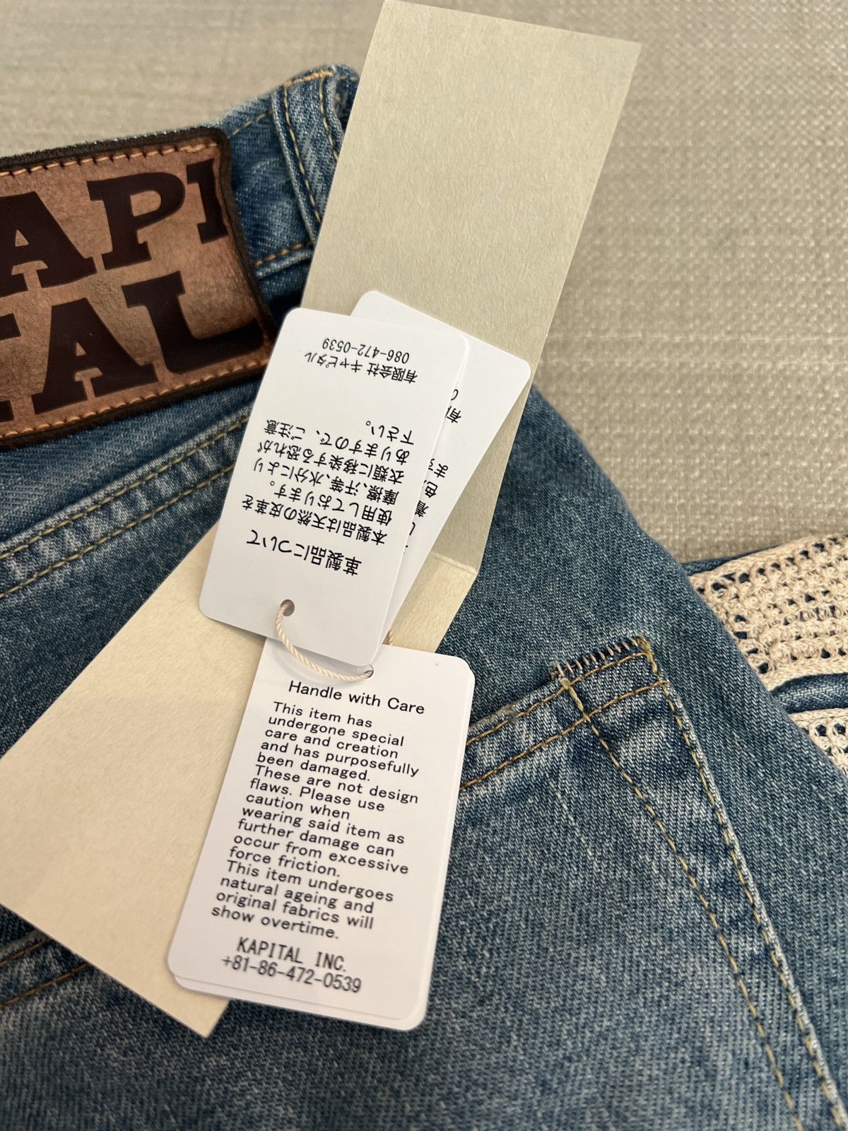 Kapital Kapital Bones Denim Shorts Indigo Size US 36 / EU 52 - 7 Thumbnail