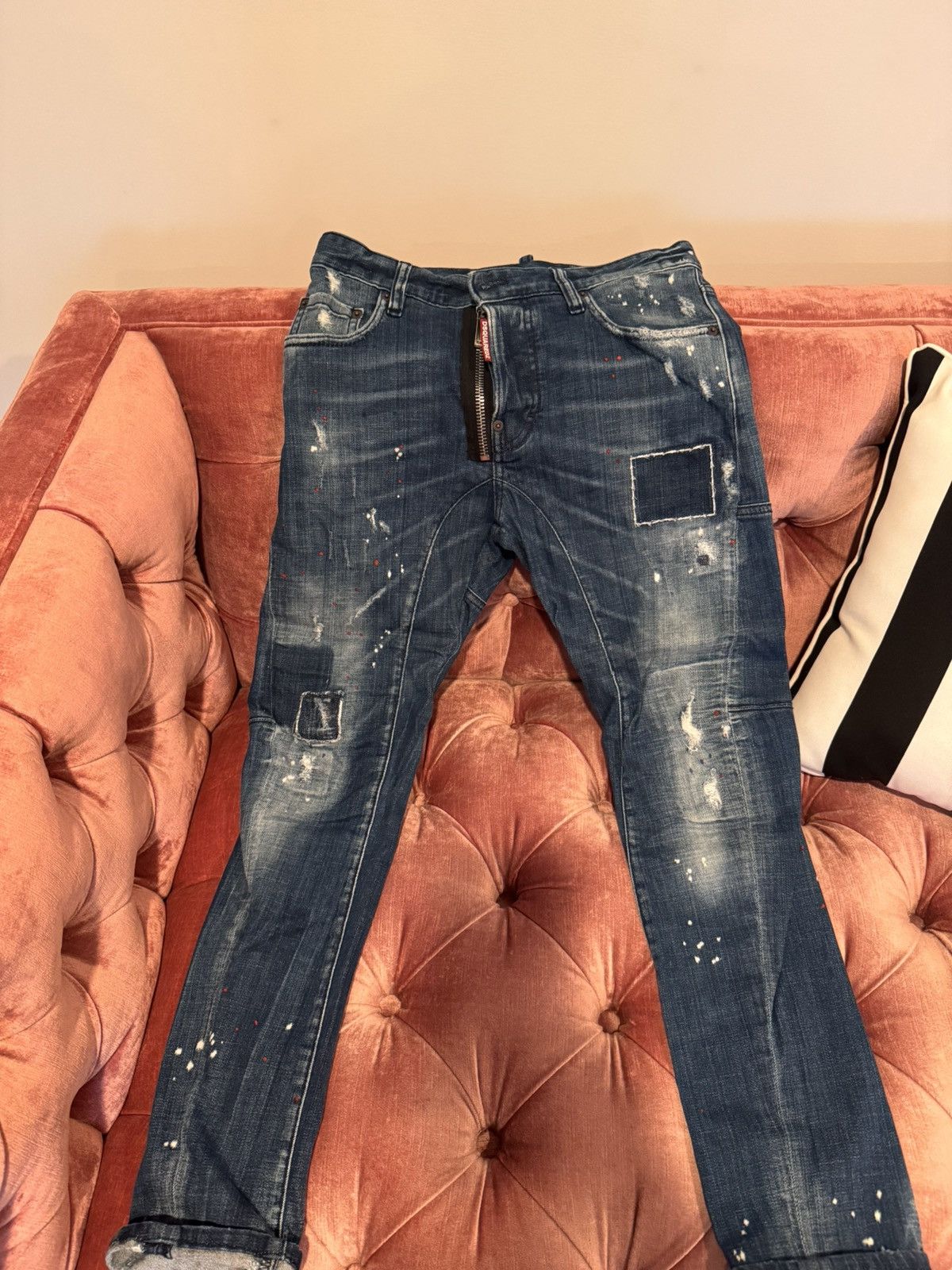 Dsquared2 dsquared denim ripped jeans with details Size US 28 / EU 44 - 1 Thumbnail