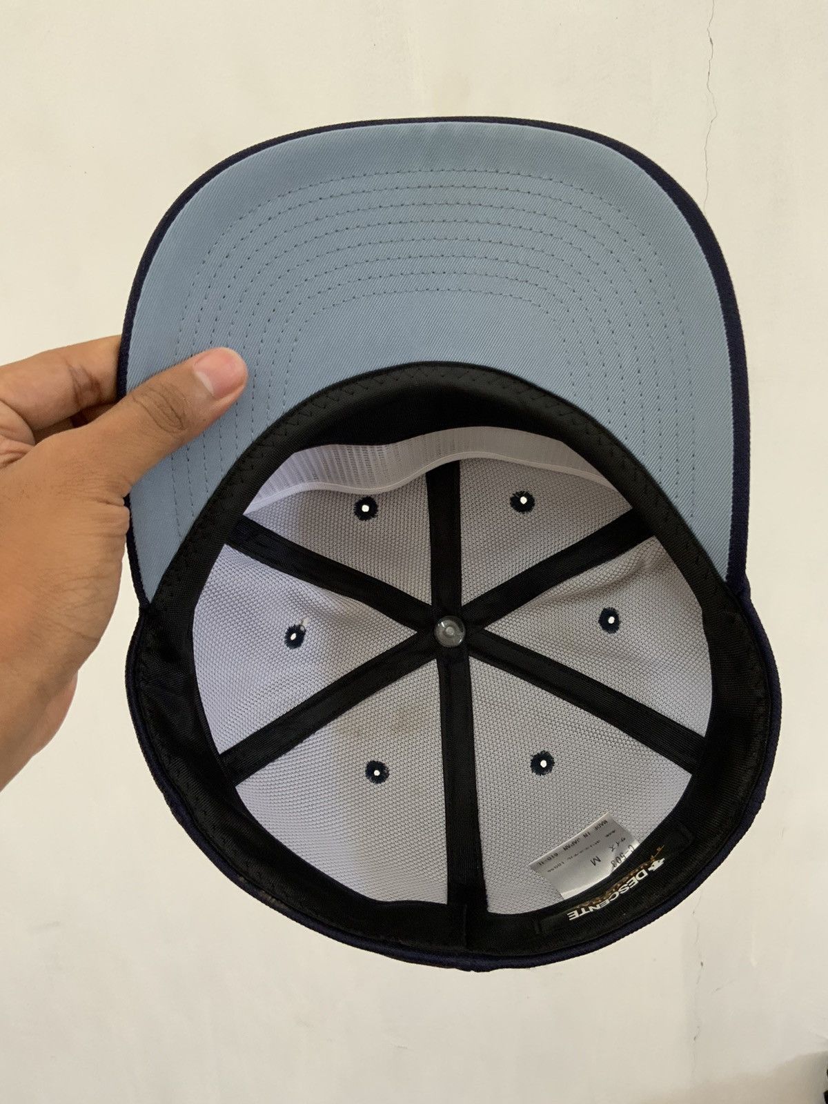 Descente Vintage Descente MY3 Indigo Japan Made Fitted Hat Size ONE SIZE - 7 Thumbnail
