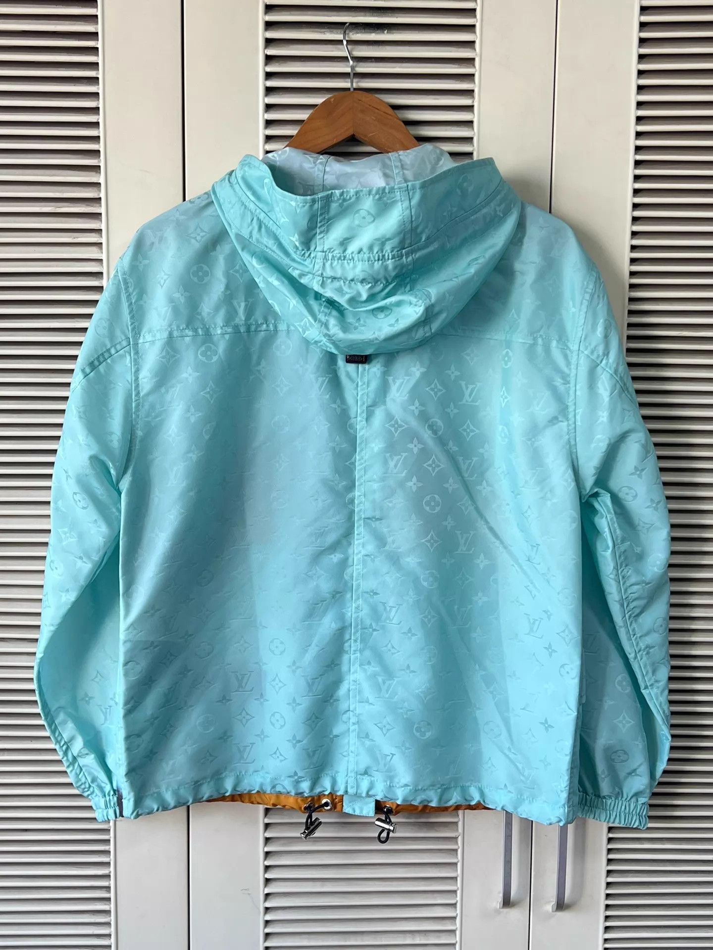 Louis Vuitton LV x B.Duck Hooded Jacket Blue Base LV Print 34 Near New Size XS / US 0-2 / IT 36-38 - 2 Thumbnail