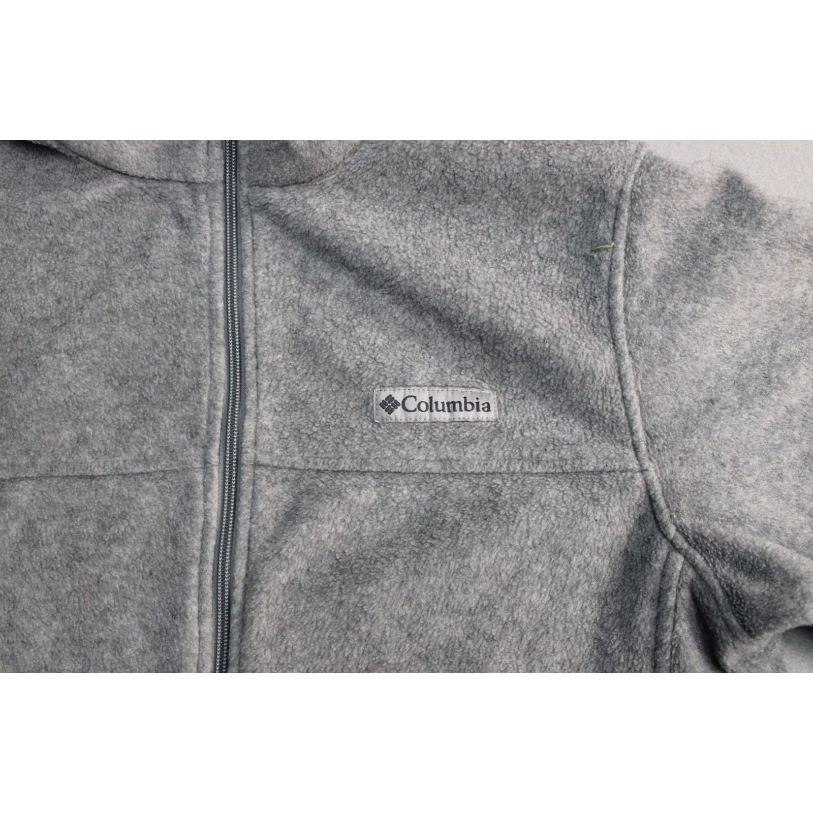Layer 8 Columbia Jacket Mens Medium Gray Full Zip Fleece Outdoor Warm Lightweight Layer Size US M / EU 48-50 / 2 - 2 Thumbnail