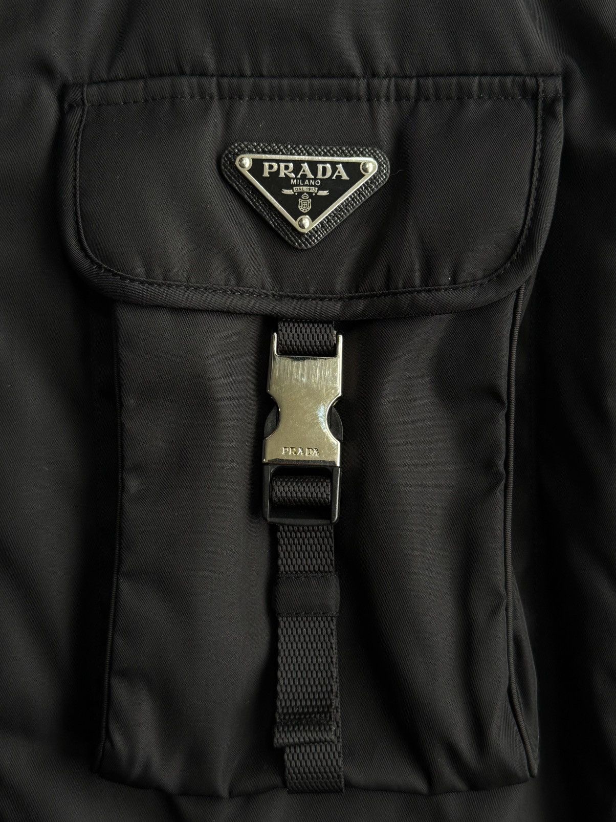Prada Prada - Re-Nylon Plated Wool Zip Jacket Size US L / EU 52-54 / 3 - 6 Thumbnail