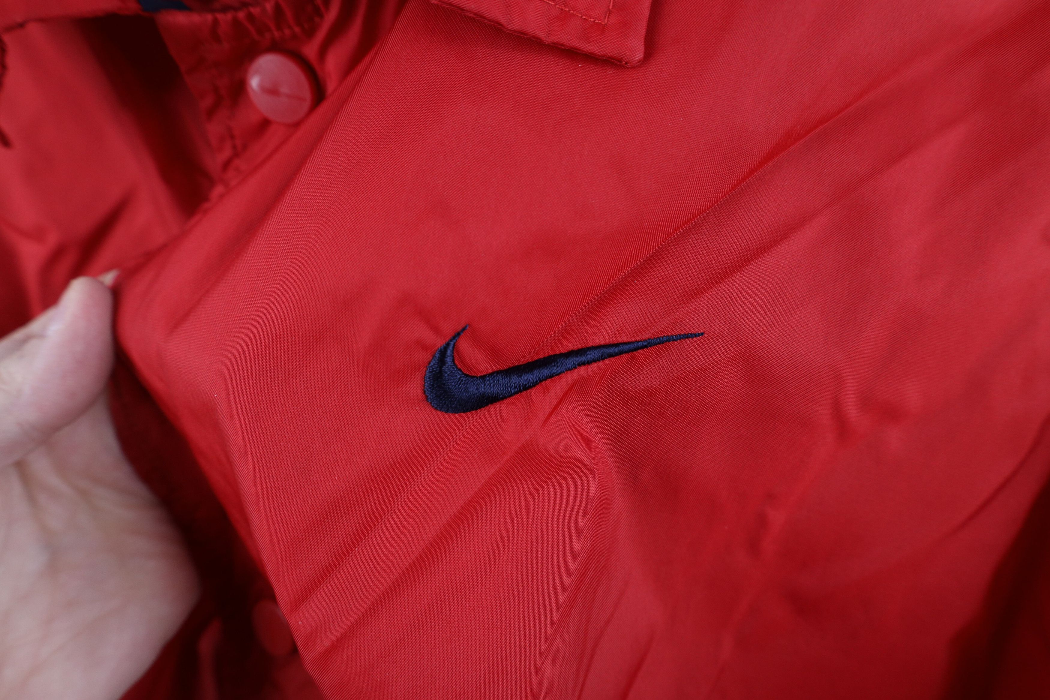 Nike Vintage 90s Nike Spell Out Coach Coaches Windbreaker Jacket Size US S / EU 44-46 / 1 - 4 Thumbnail