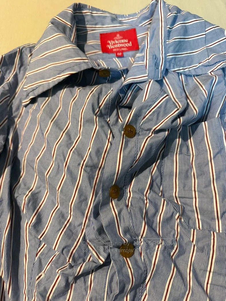Vivienne Westwood Vivienne Westwood Striped Deformed Shirt Size M / US 6-8 / IT 42-44 - 4 Thumbnail