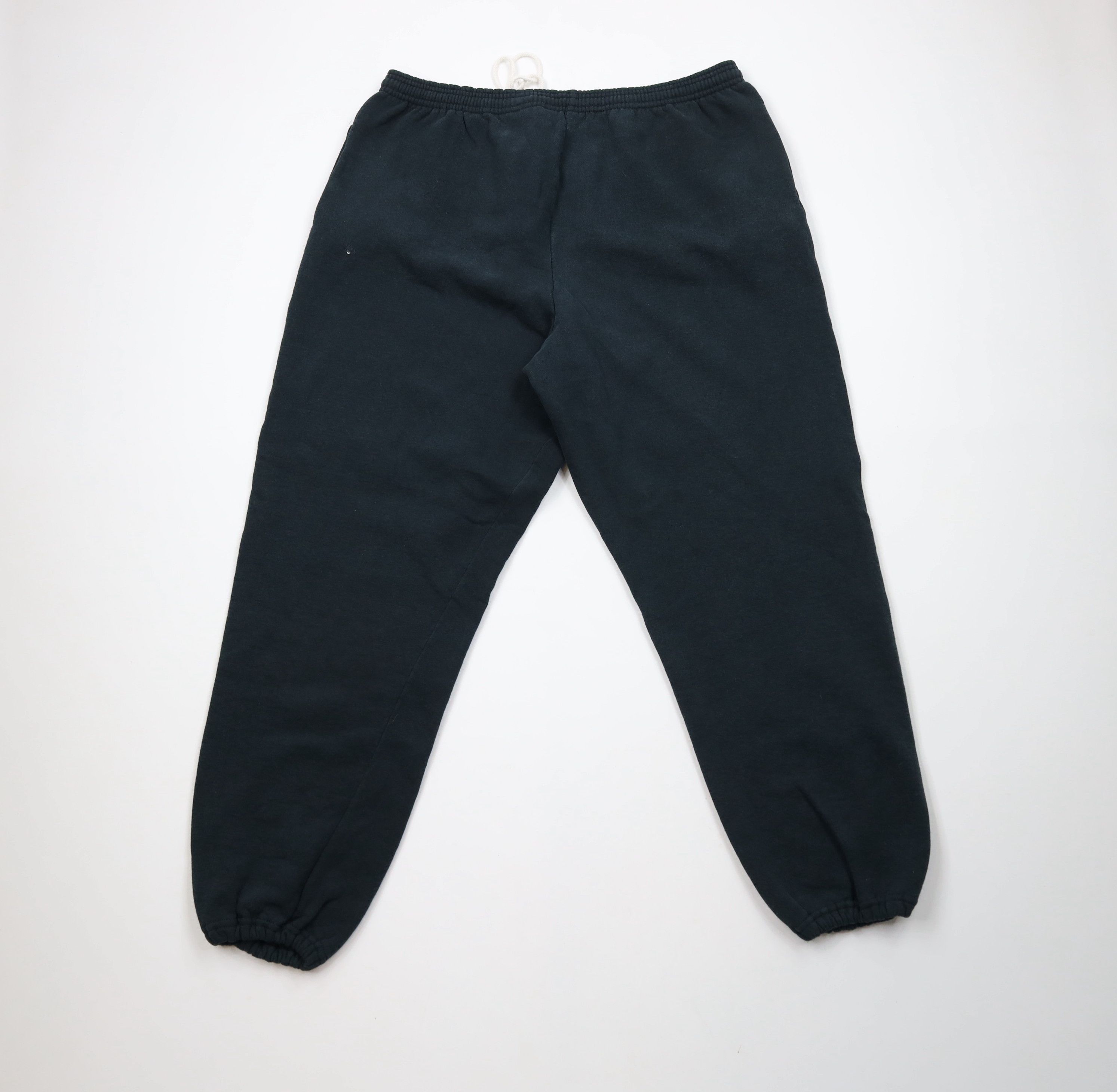 Vintage Vintage 90s Streetwear Heavy Sweatpants Joggers Black USA Size US 42 / EU 58 - 9 Thumbnail