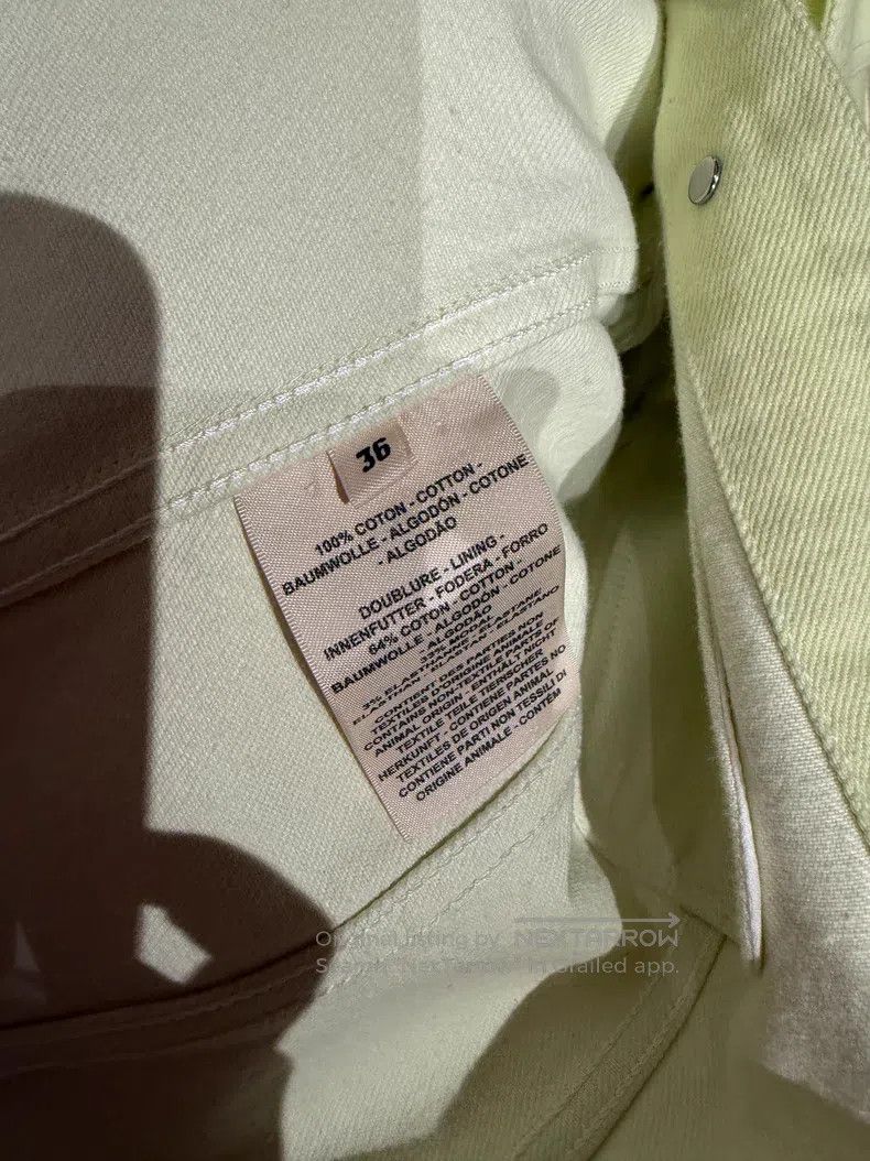 Hermes Hermes Bud Yellow Denim Jacket Size XS / US 0-2 / IT 36-38 - 8 Thumbnail