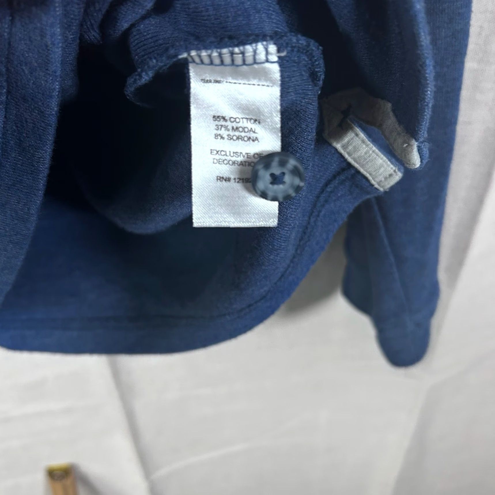 johnnie-O Johnnie-O Mens Large Blue Heathered Quarter Button Mock Neck Pullover Sweater Size US L / EU 52-54 / 3 - 3 Thumbnail