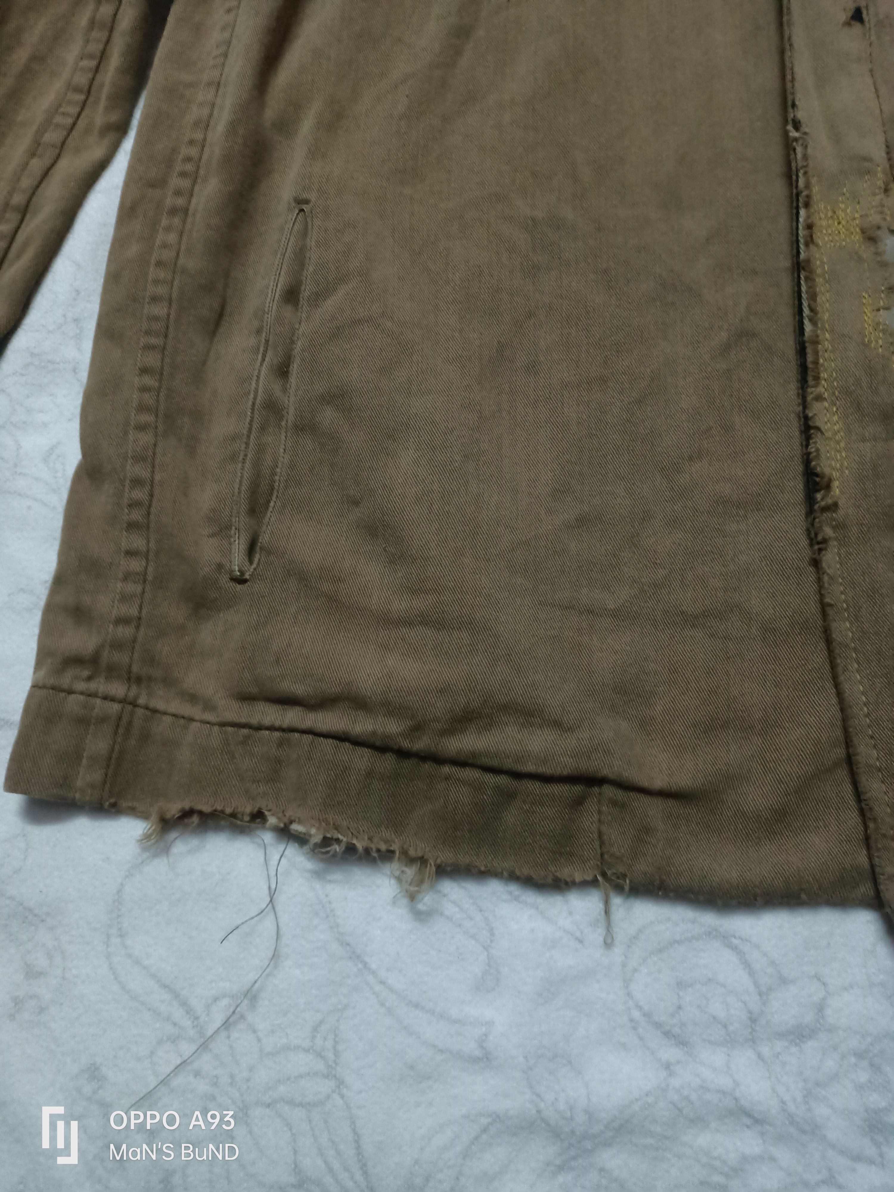 Japanese Brand Y's X Yohji Yamamoto distressed cotton jacket.. Size US M / EU 48-50 / 2 - 8 Thumbnail