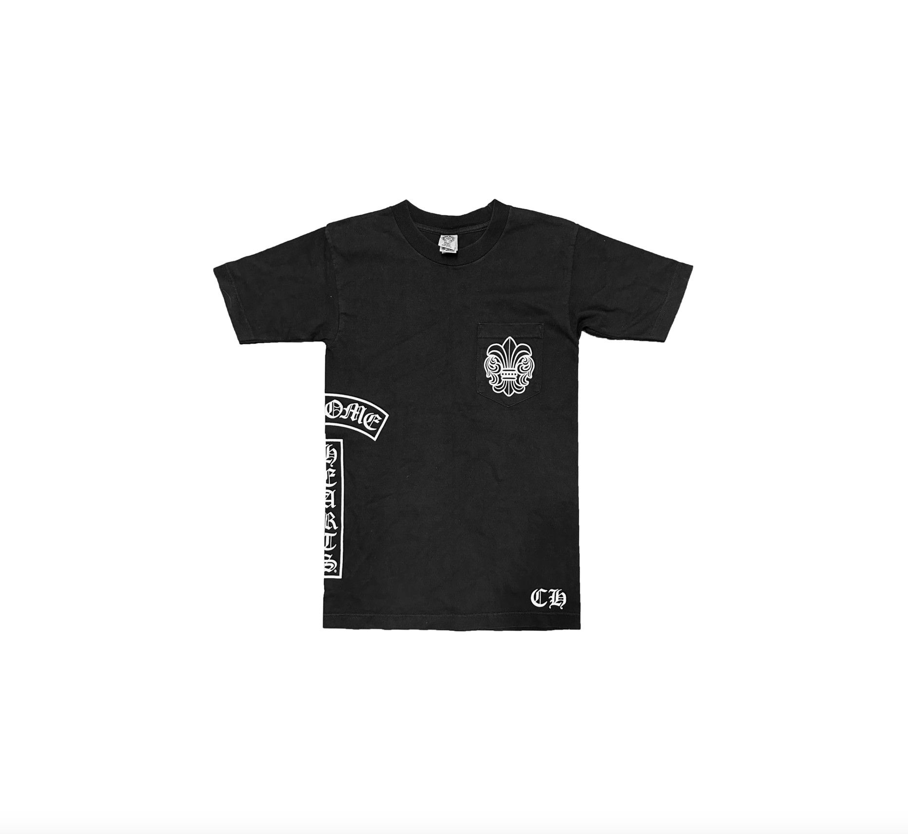 image of Chrome Hearts Chrome Hearts Tbar Fleur Horseshoe Tee in Black, Men's (Size Small)