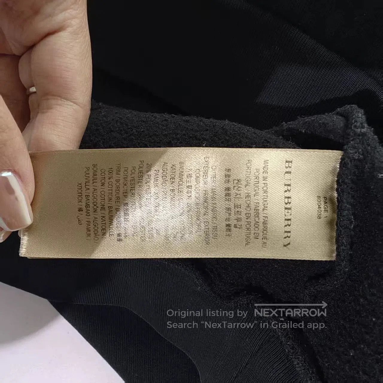 Burberry classic black burberry sweatshirt in large size. Size US L / EU 52-54 / 3 - 4 Thumbnail