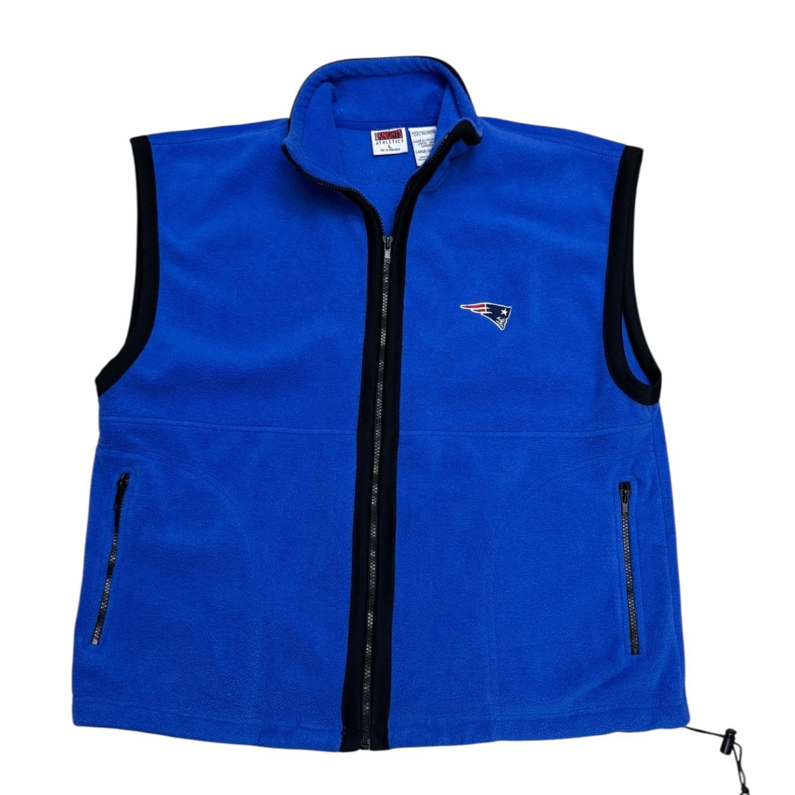 NFL VINTAGE 90s New England Patriots NFL Fleece Vest Large Size US L / EU 52-54 / 3 - 1 Thumbnail