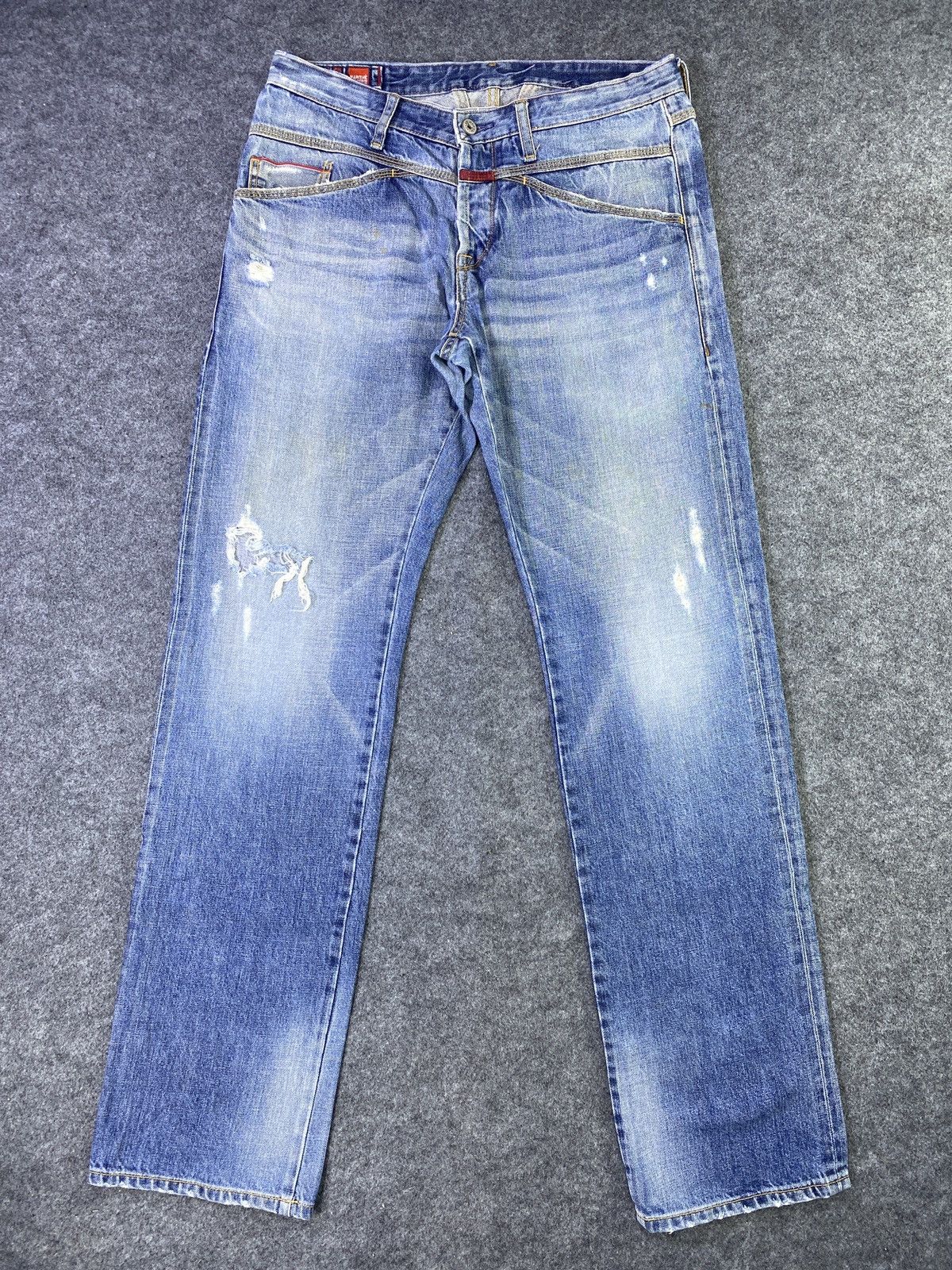 image of Vintage Le Jean De Marithe Francois Girbaud Jeans - J963 in Blue, Men's (Size 32)