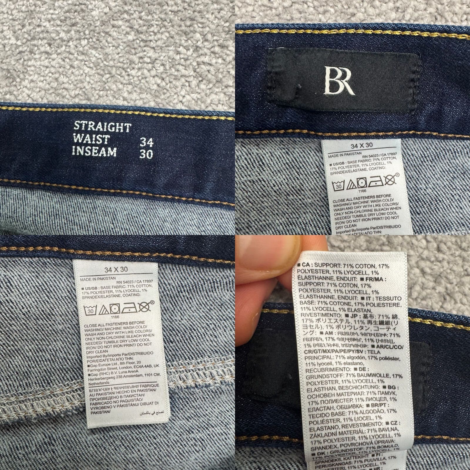 Banana Republic Banana Republic Traveler Straight Leg Denim Jeans Mens Dark Wash 34x30 Stretch Size US 34 / EU 50 - 8 Thumbnail