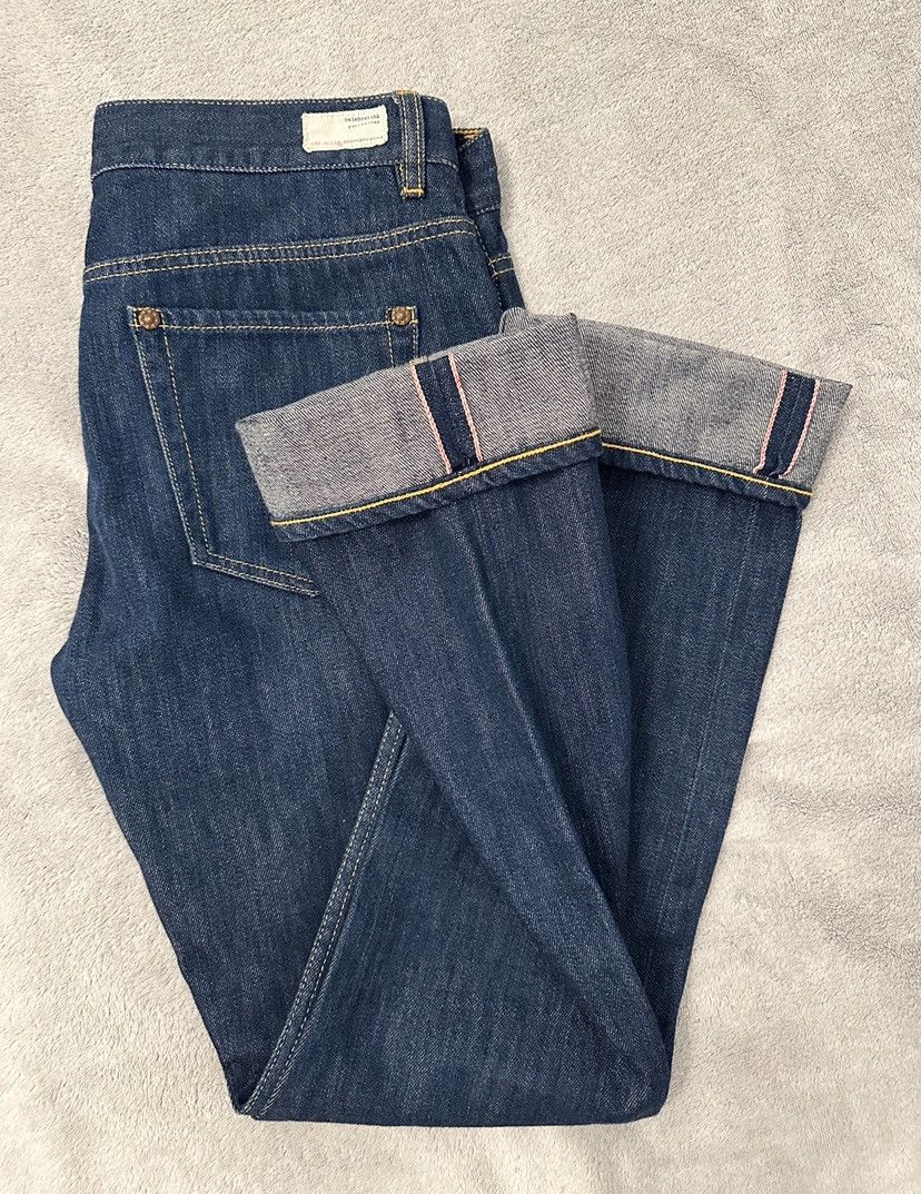 Japanese Brand Y2K Straight fit selvedge jeans low rise Size 27" / US 4 / IT 40 - 1 Thumbnail