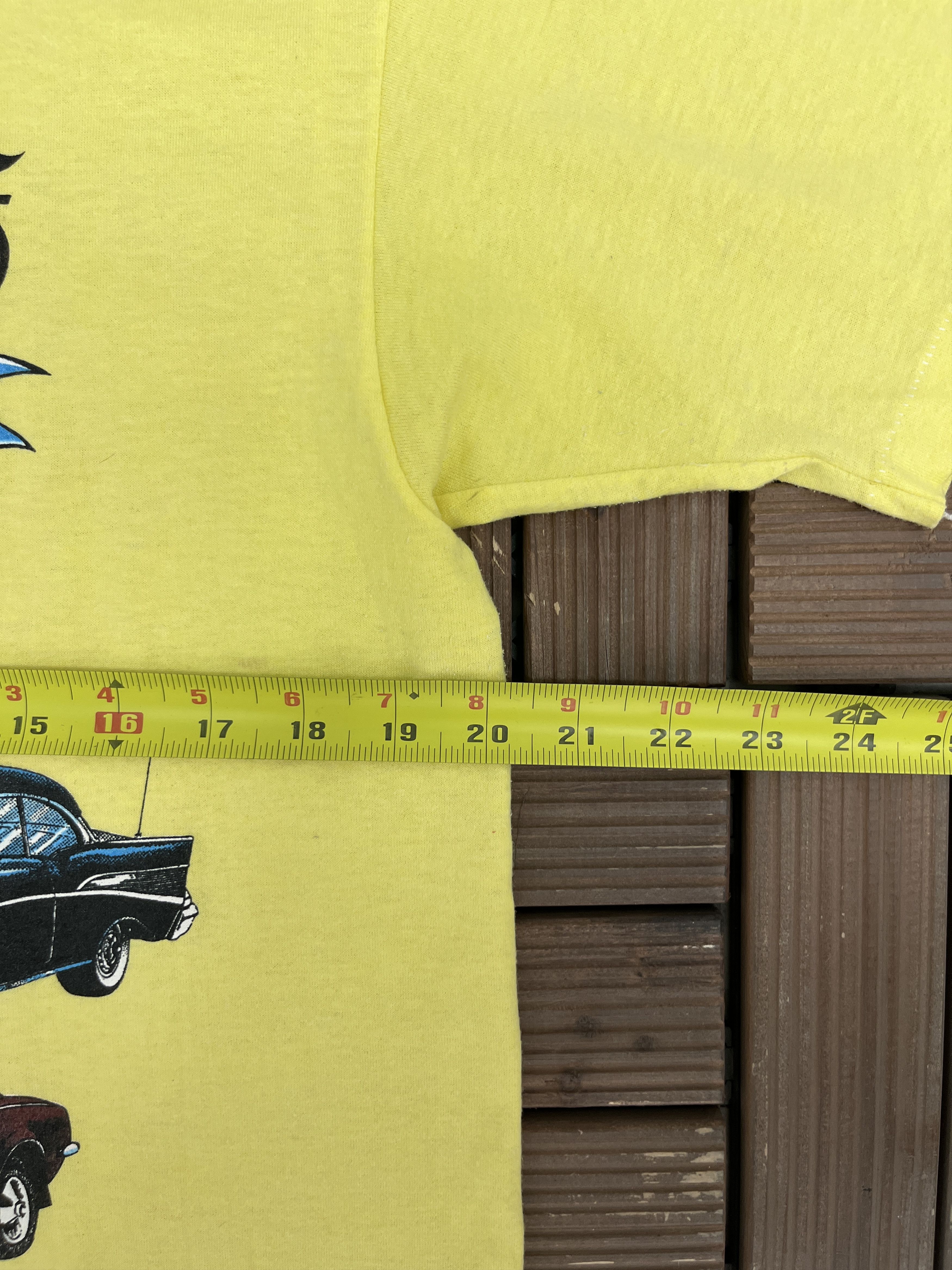 Vintage Rolling 50's Car Show & Shine Vintage Yellow T-Shirt Tee Size US L / EU 52-54 / 3 - 7 Thumbnail