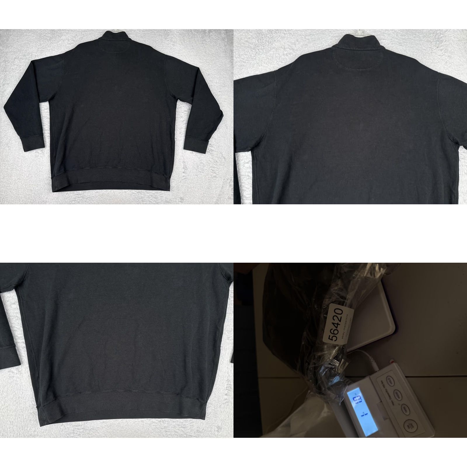 Polo Ralph Lauren Polo Ralph Lauren Sweater Mens XLT Black 1/4 Zip Mock Neck Logo Pullover - Classic Fit, Big & Tall, Knit, Long Sleeve, Casual, Fall, Vietnam, Cotton Size US XL / EU 56 / 4 - 9 Thumbnail