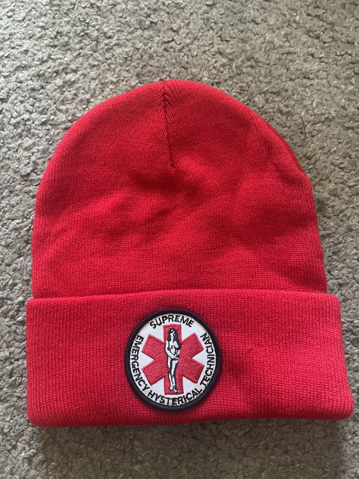 Supreme Supreme Yarn Appliqué Beanie | Grailed