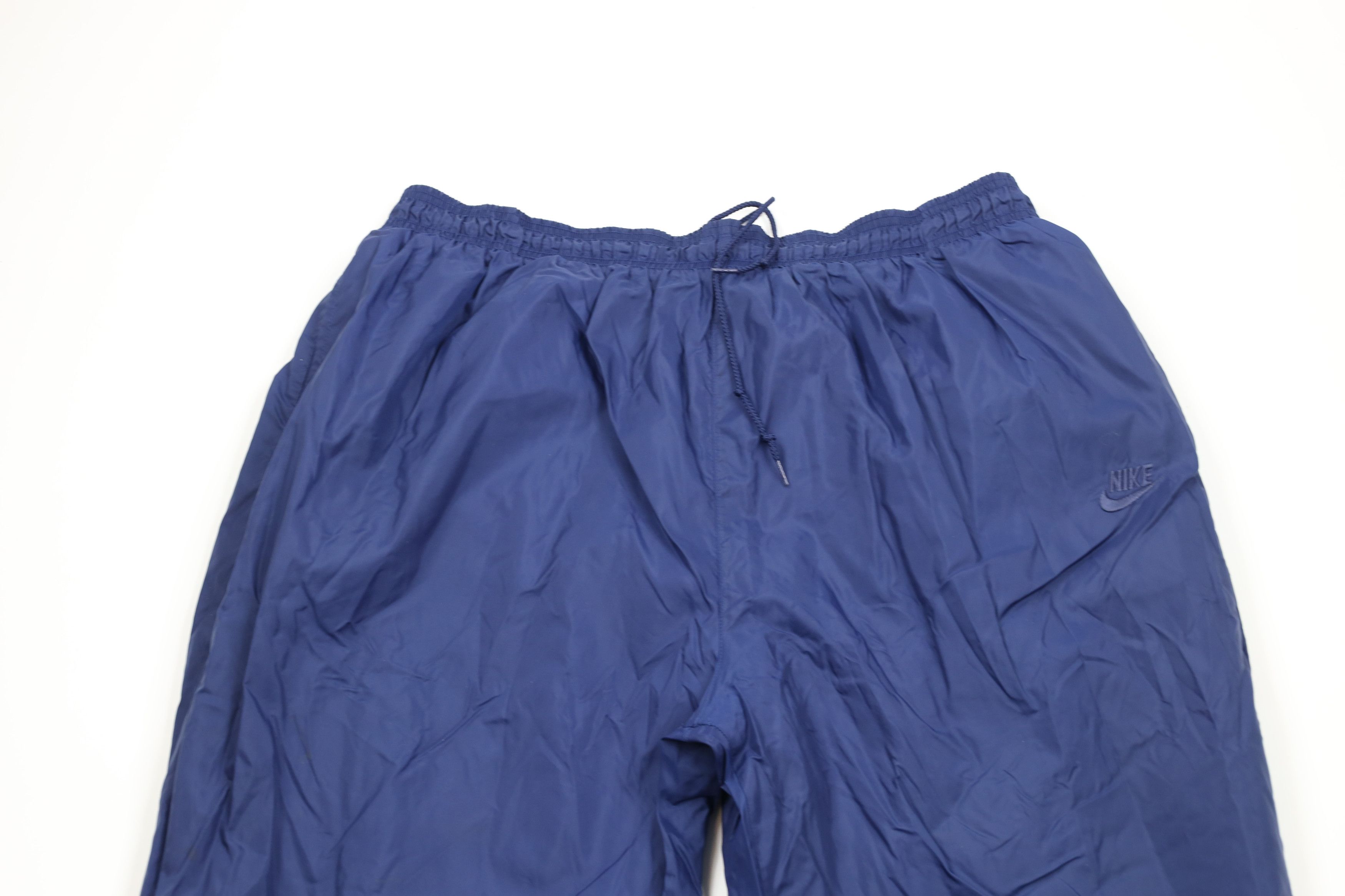 Nike × Vintage Vintage 90s Nike Scott Mini Swoosh Lined Nylon Joggers Size US 40 / EU 56 - 2 Thumbnail