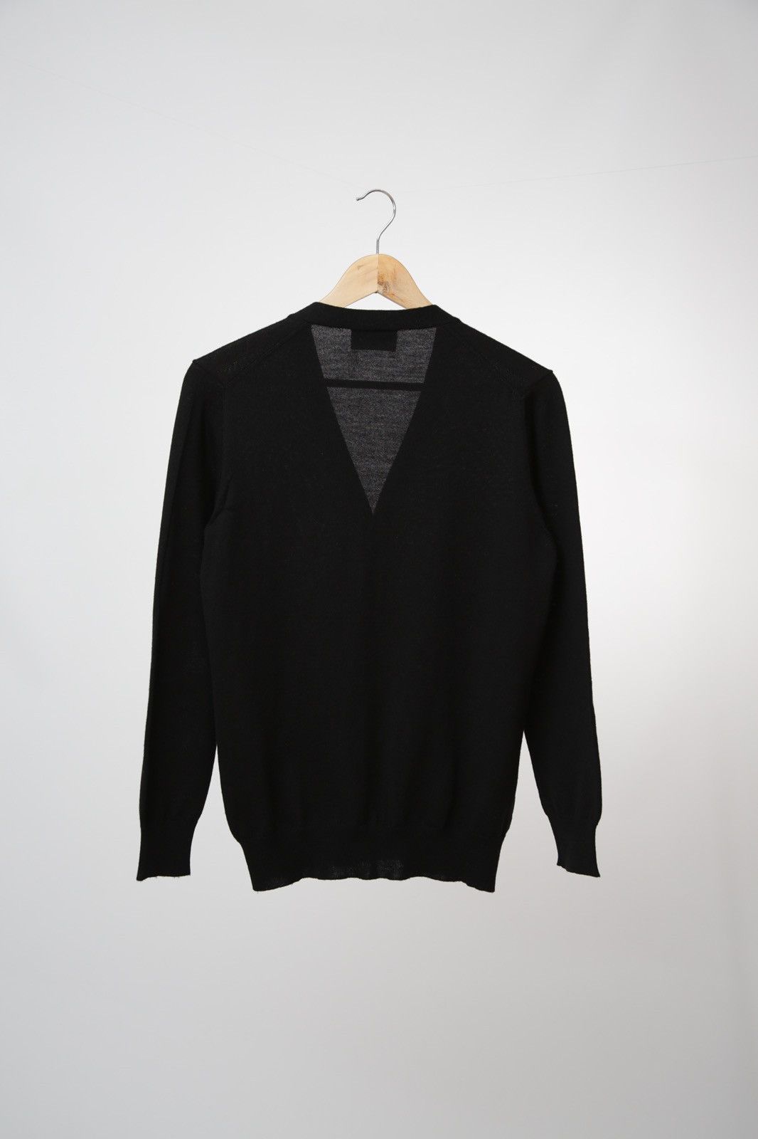 Prada Prada Knit Virgin Wool Black Cardigan Sweater Size S / US 4 / IT 40 - 4 Thumbnail