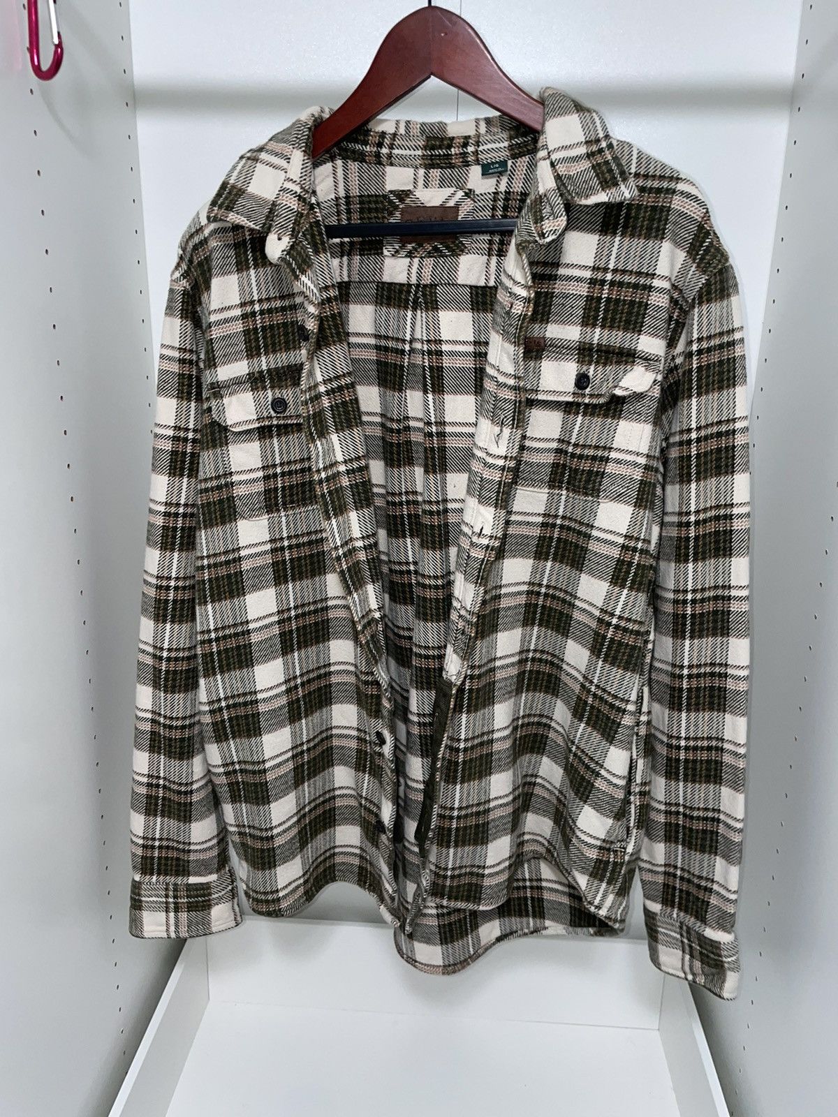 Orvis × Vintage Orvi’s Flannel (Orange/green/tan) Size US L / EU 52-54 / 3 - 1 Thumbnail