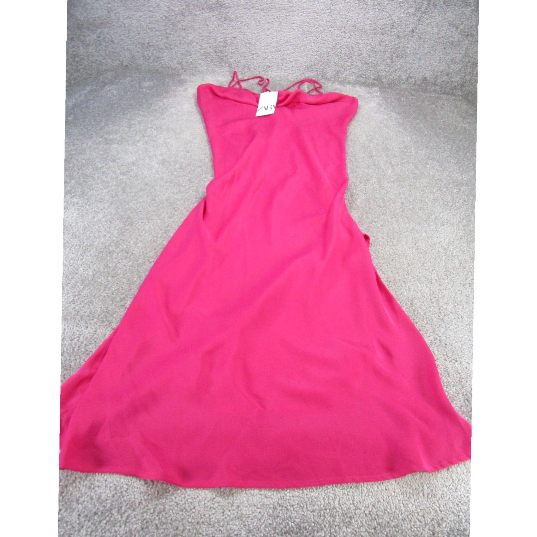 Zara pink halter neck dress sales