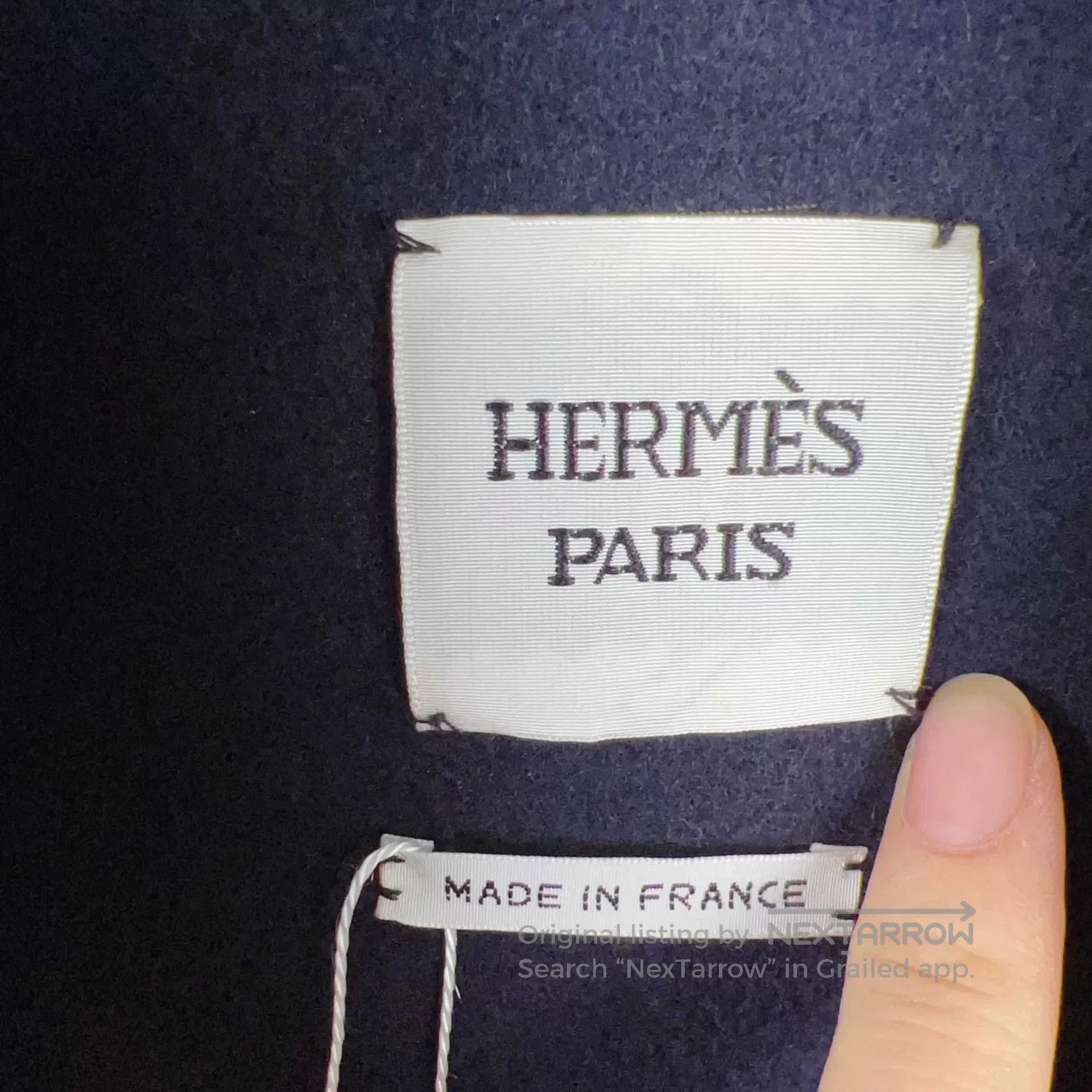 Hermes Hermes Blue Woolen Coat Size 34. Size US XXS / EU 40 - 3 Thumbnail