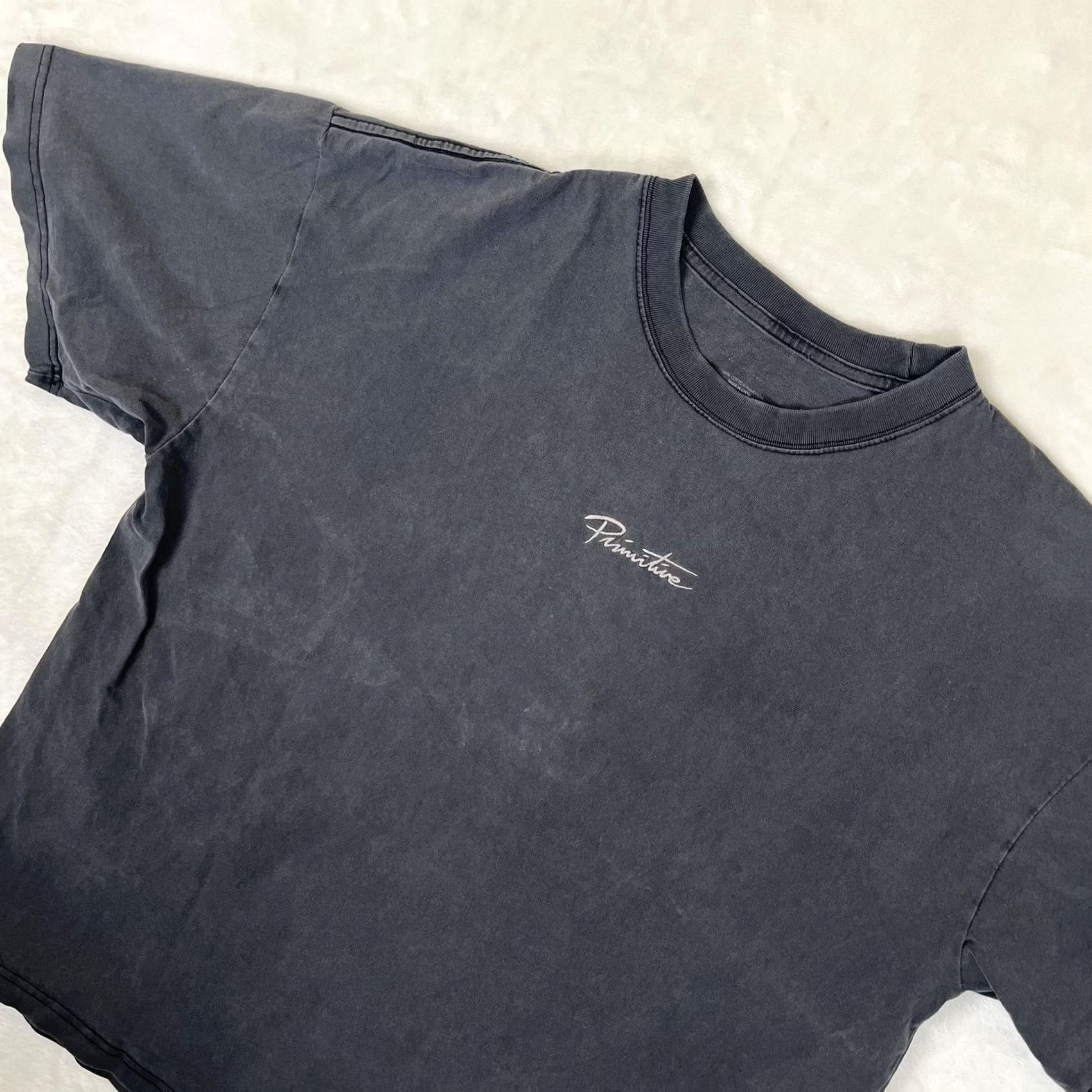 Primitive Primitive T-Shirt Mens 2XL Black Script Logo Skate Streetwear Washed Y2K Minimal Size US XXL / EU 58 / 5 - 3 Thumbnail