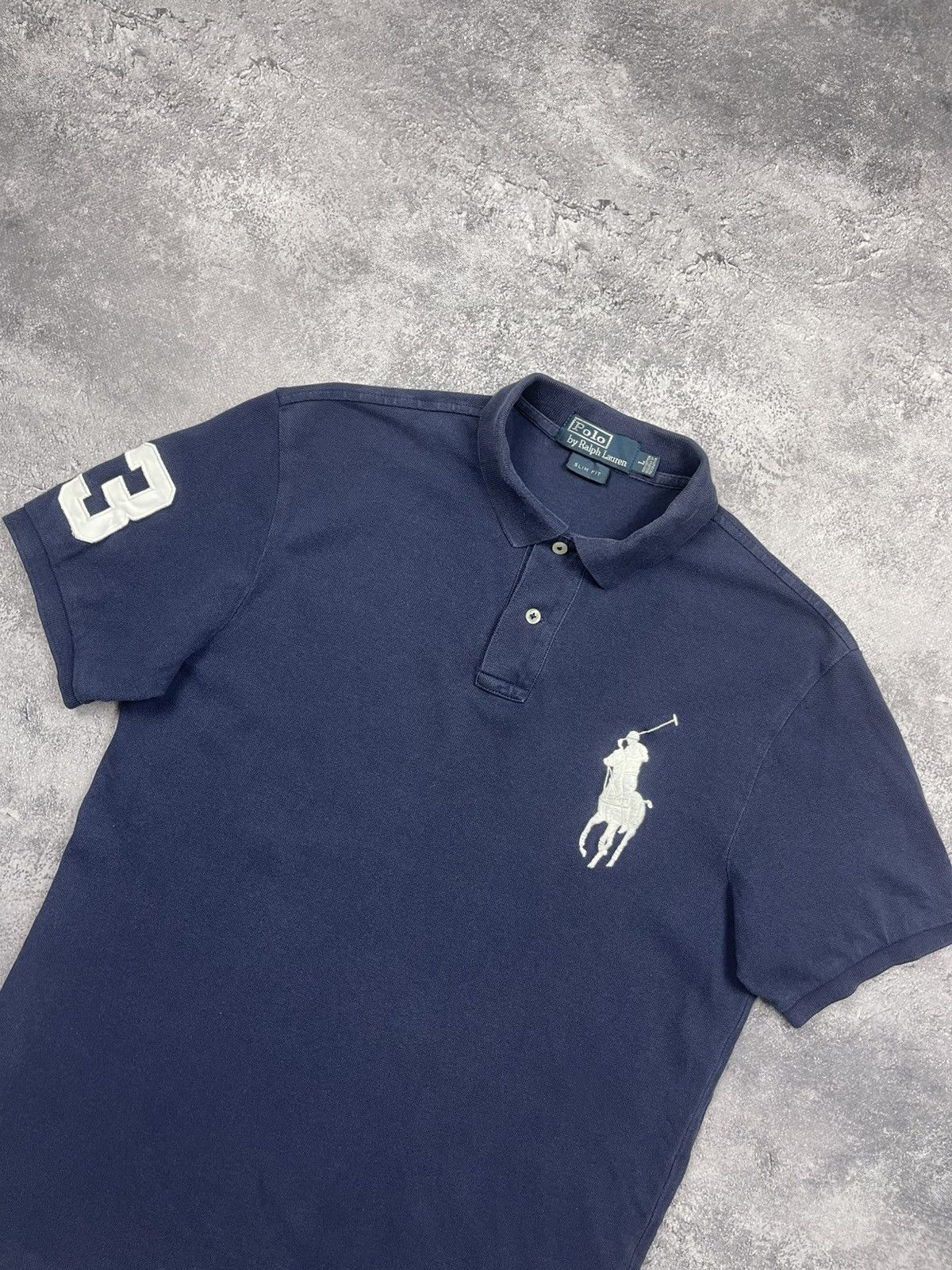 Polo Ralph Lauren Vintage Polo Ralph Lauren #3 Big Logo Polo T-Shirt PRL Y2K Size US L / EU 52-54 / 3 - 6 Thumbnail
