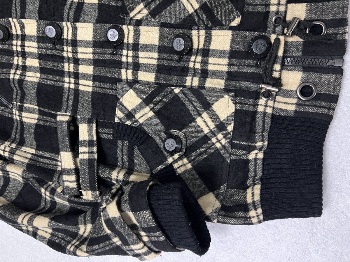Dig Deep 525. Dig Deep Black Label Plaid Hooded Jacket Size M / US 6-8 / IT 42-44 - 5 Thumbnail