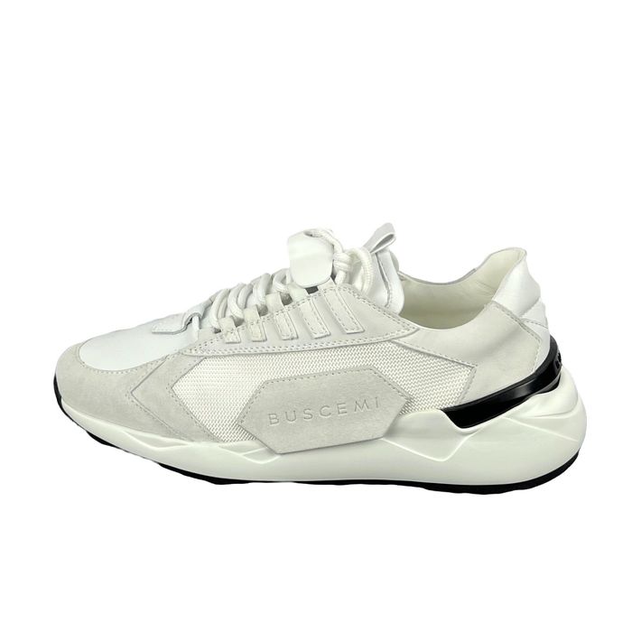 Buscemi Buscemi Womens Run 2 White Suede Sneakers US 7 SAMPLE