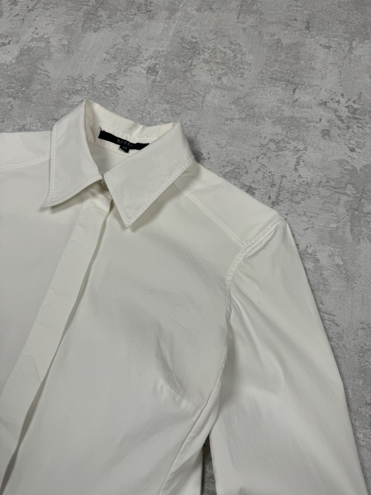 Gucci Rare Gucci Lace-Up White Shirt Size 40 Size S / US 4 / IT 40 - 7 Thumbnail