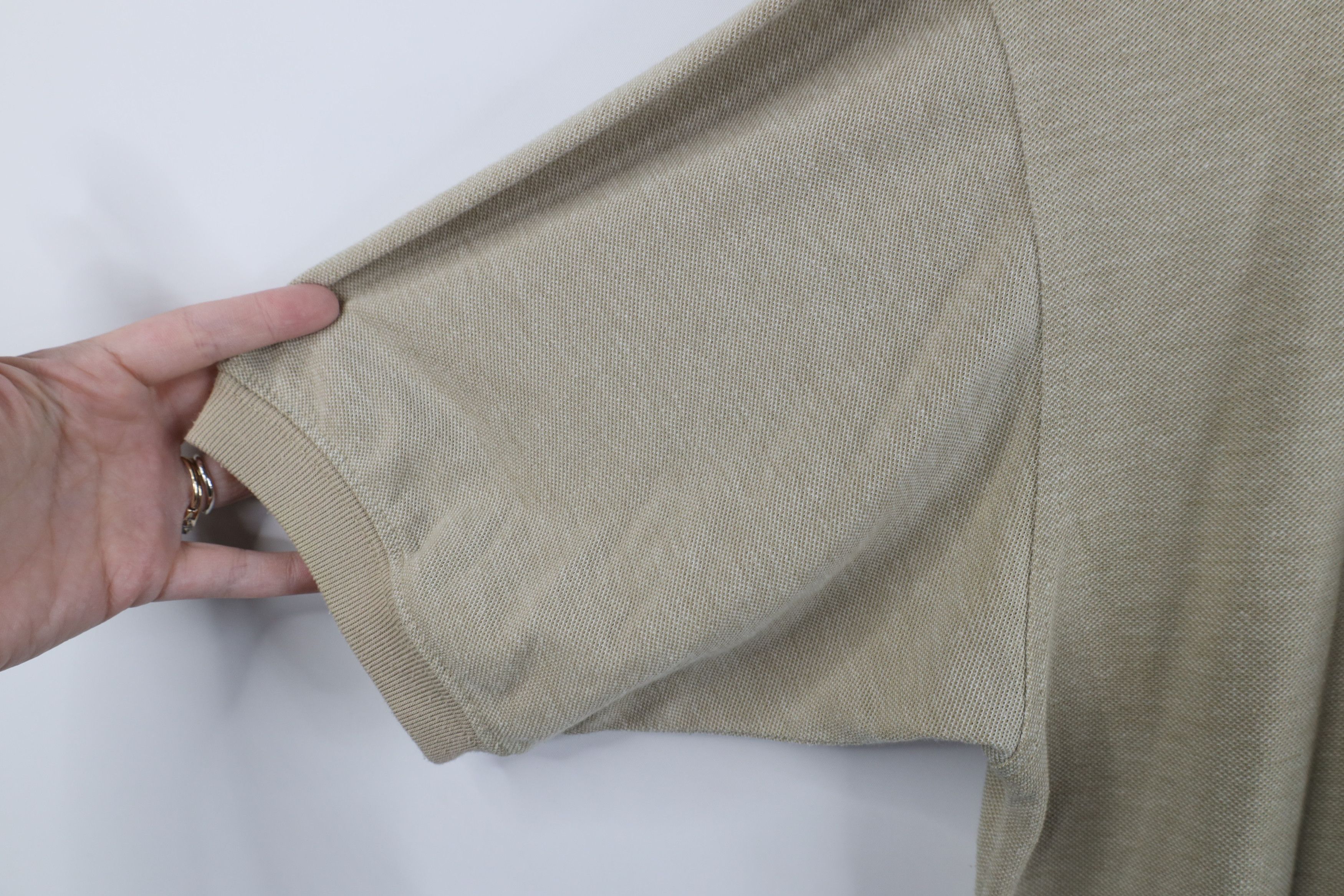 Vintage Vintage 90s Streetwear Cotton Pullover Polo Shirt Beige Size US L / EU 52-54 / 3 - 9 Thumbnail