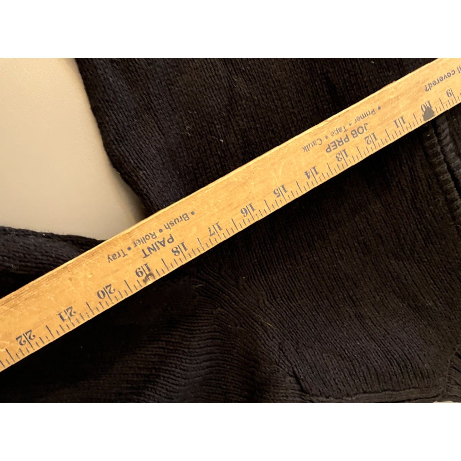 Vintage KATE HILL Women’s Pullover 1/4 Zip Long-sleeve Top Black Petite Medium PM Velour Cotton Polyester Casual Activewear Womens Size M / US 6-8 / IT 42-44 - 5 Thumbnail