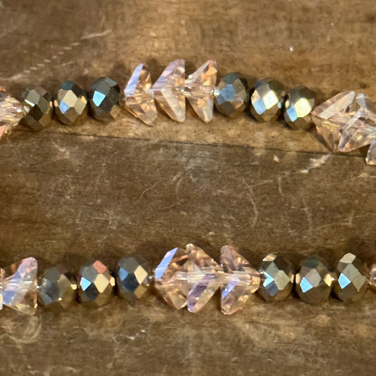 Other Erimish gold and champagne glass bead stretch bracelet Size ONE SIZE - 4 Thumbnail