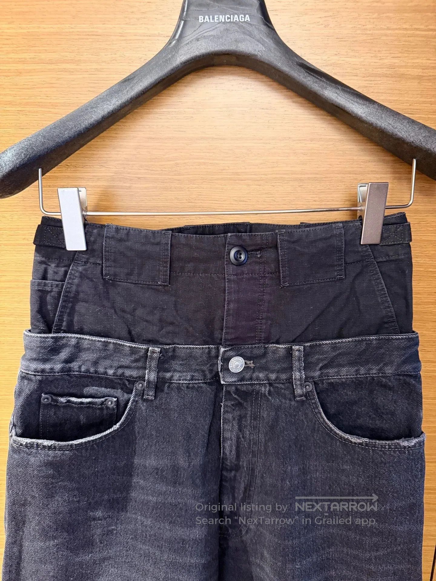 Balenciaga Black Denim Relaxed Fit Pants Size 28. Size US 28 / EU 44 - 5 Thumbnail