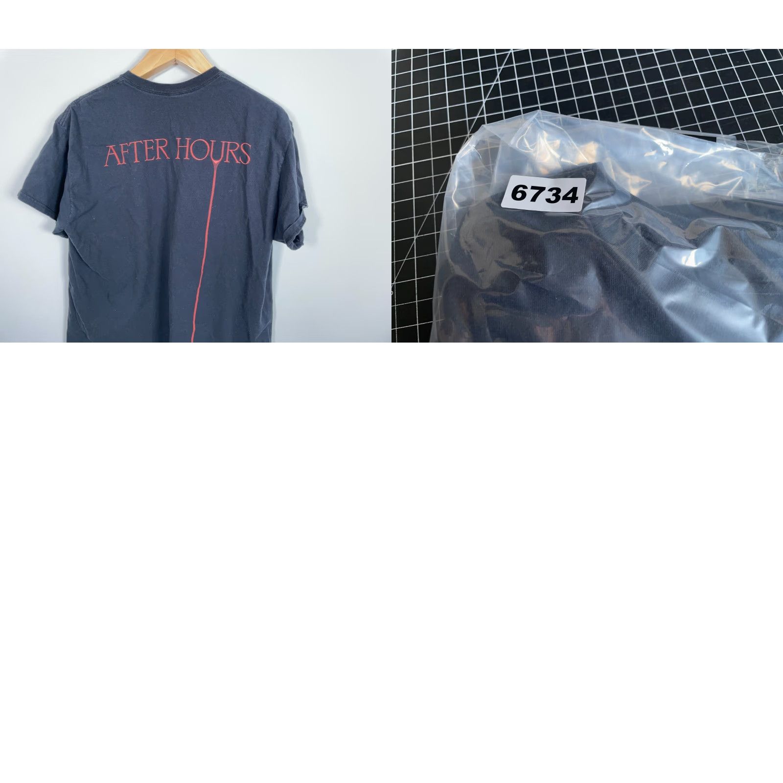 Vintage VINTAGE Weeknd After Hours Tour T-Shirt XO Black Short Sleeve Crew Neck Adult Large Men Graphic Print 2020-2029 Size US L / EU 52-54 / 3 - 8 Thumbnail