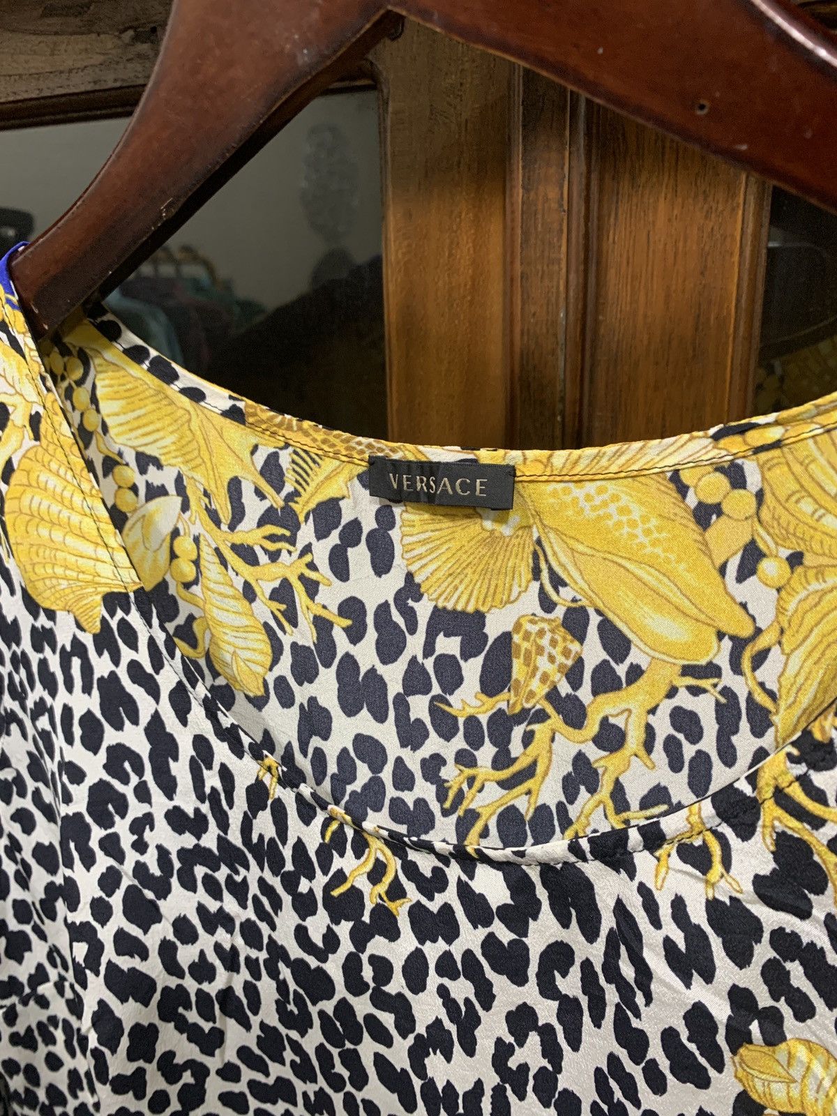Versace Versace Mini Dress Leopard Print 100% Silk Size XS / US 0-2 / IT 36-38 - 6 Thumbnail