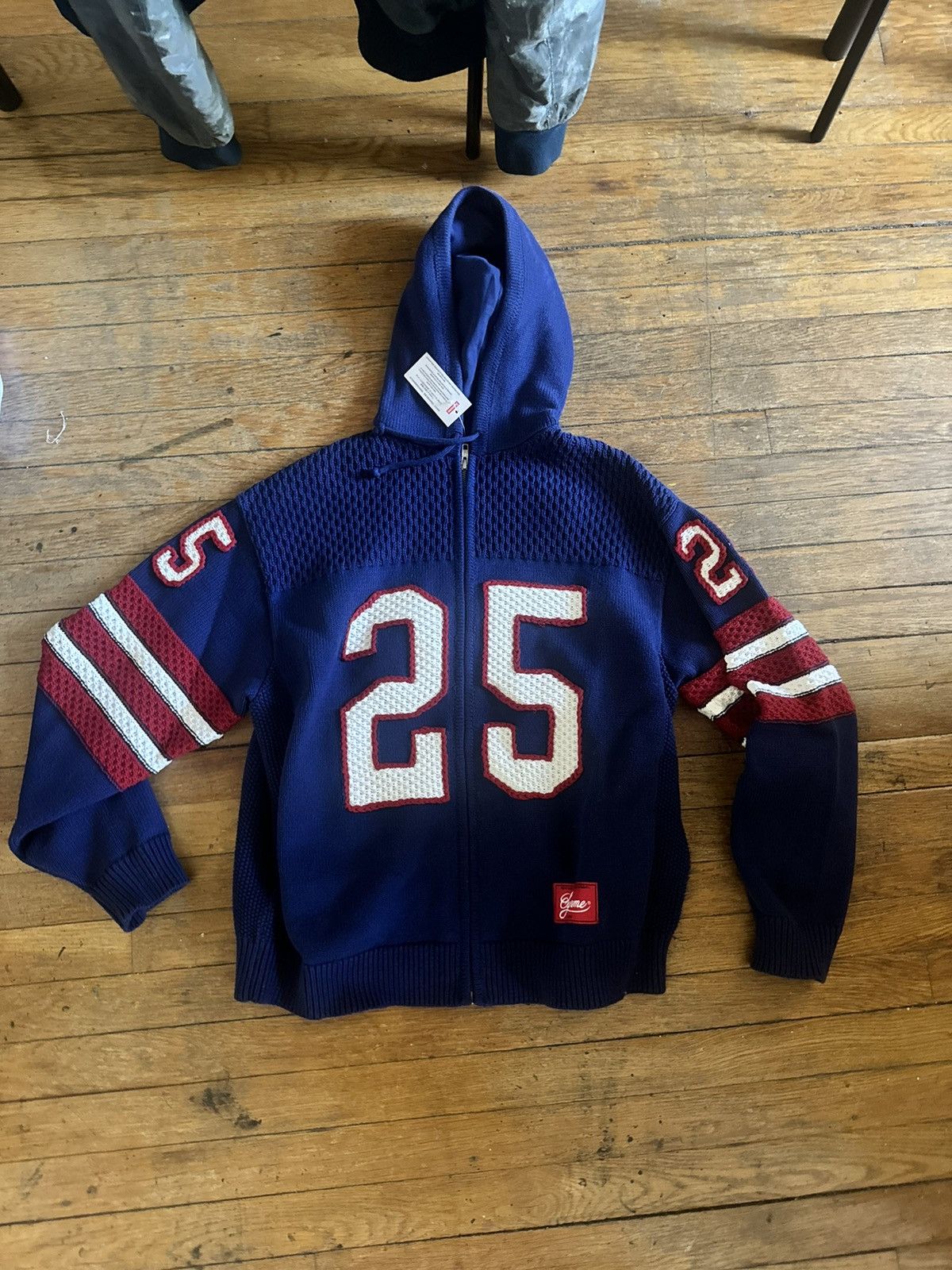 Supreme Supreme Pilled Zip Up Hooded Sweatshirt (Blue) | Grailed
