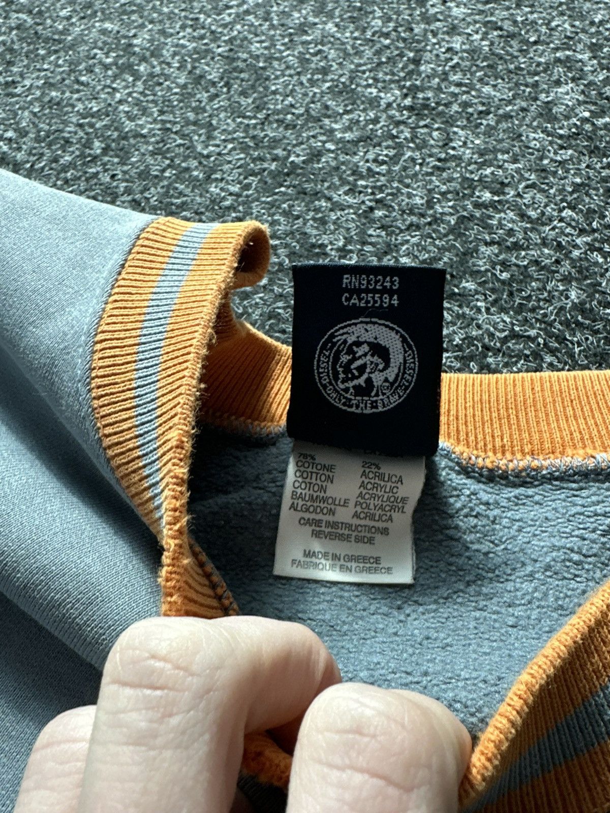 Diesel × Vintage 🚨Vintage Diesel Big Logo Y2K 00s Boxy sweatshirt Hype Rare Size US XXL / EU 58 / 5 - 6 Thumbnail