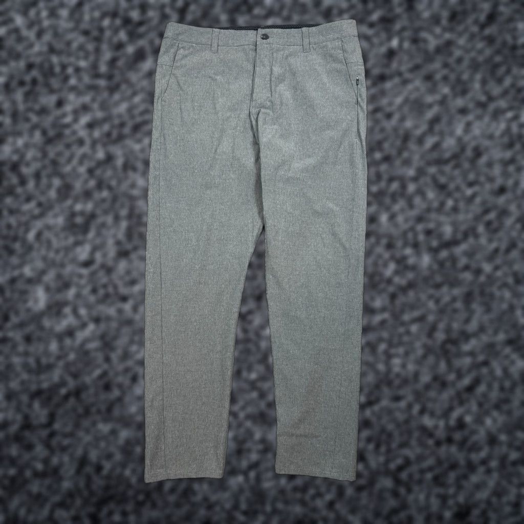 Vuori Meta Pant Performance Slim Fit 5-Pocket Gray Mens Size 34 Inseam 31