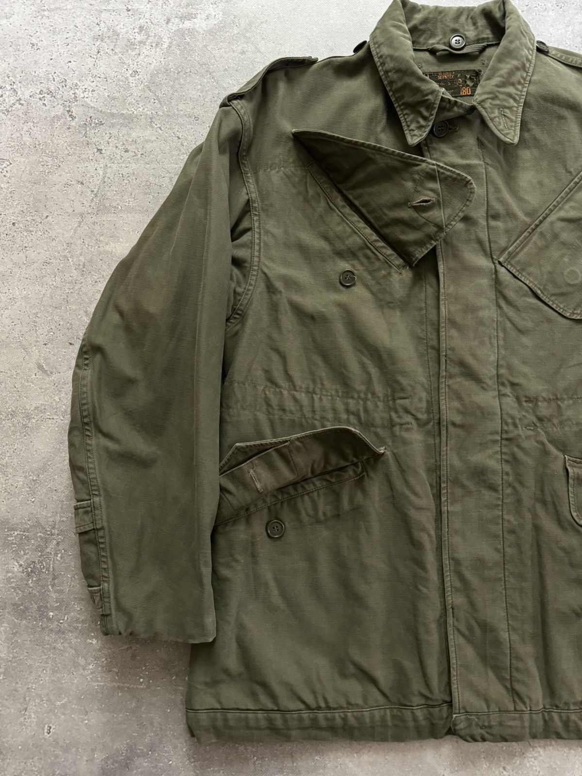 Vintage 1966 Dated Vintage Dutch Army Seyntex KL Military Jacket Size US M / EU 48-50 / 2 - 5 Thumbnail