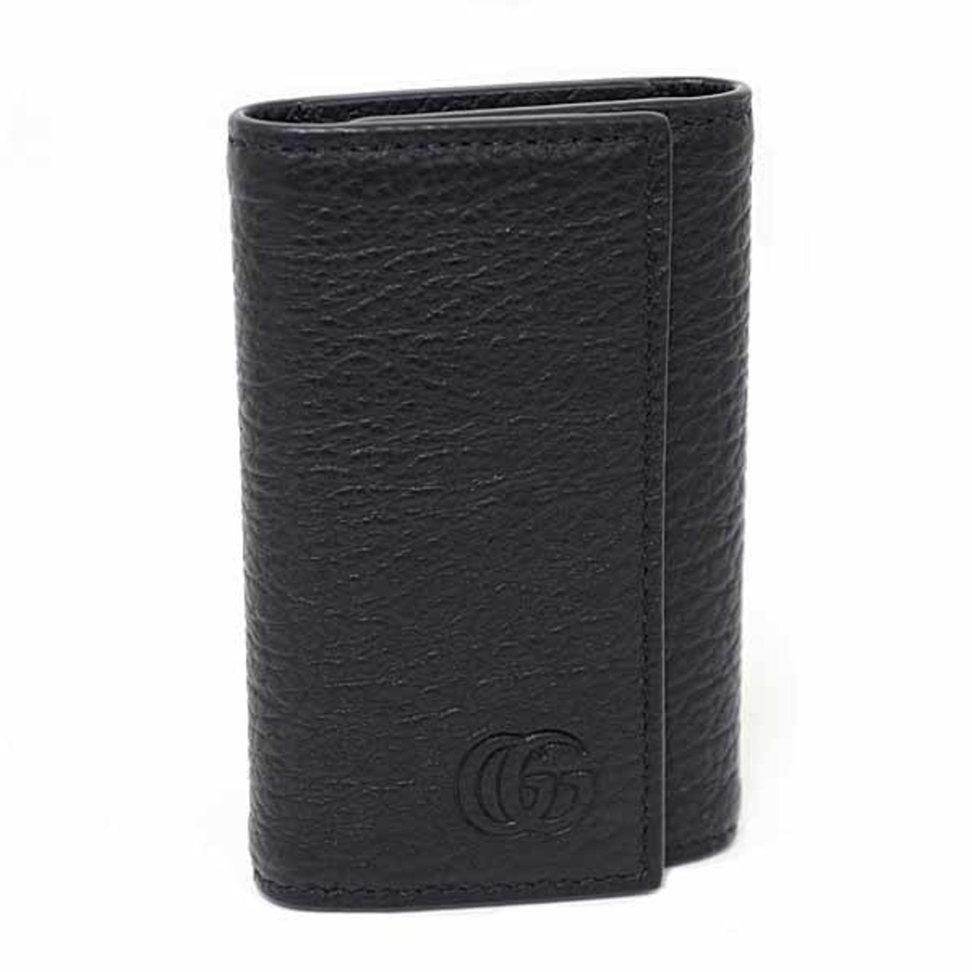 Gucci Gucci Double G 6-ring Leather Key Case 795336 Black Unused Size ONE SIZE - 1 Thumbnail