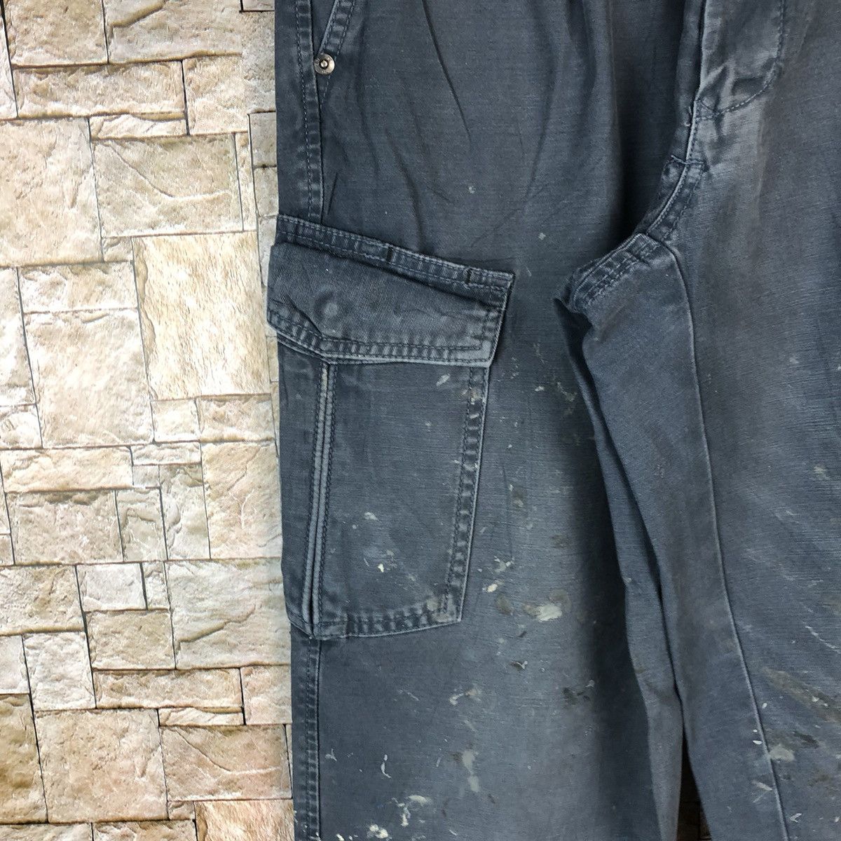 Japanese Brand × Vintage G.Ground faded ripped patchwork Cargo Pants #A993 Size US 29 - 9 Thumbnail