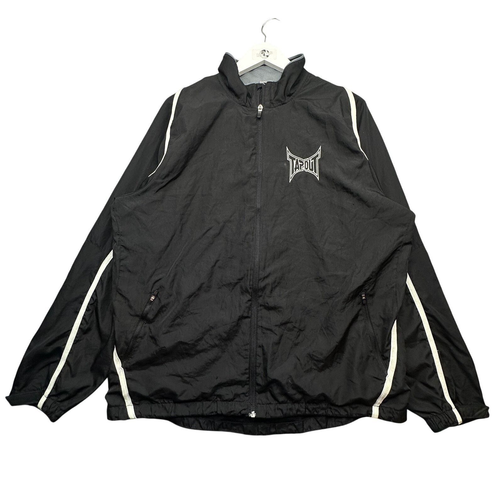 Tapout Tapout MMA Windbreaker Mesh Lined Jacket Mens Large Black Size US L / EU 52-54 / 3 - 1 Thumbnail