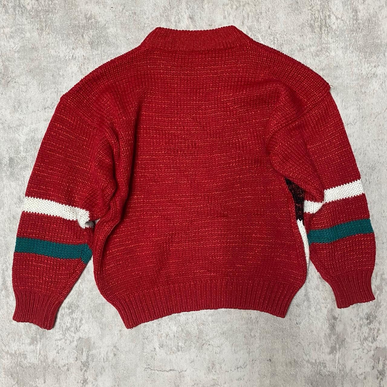 C&A Red and white vintage 80s knit sweater knit Size US S / EU 44-46 / 1 - 4 Thumbnail