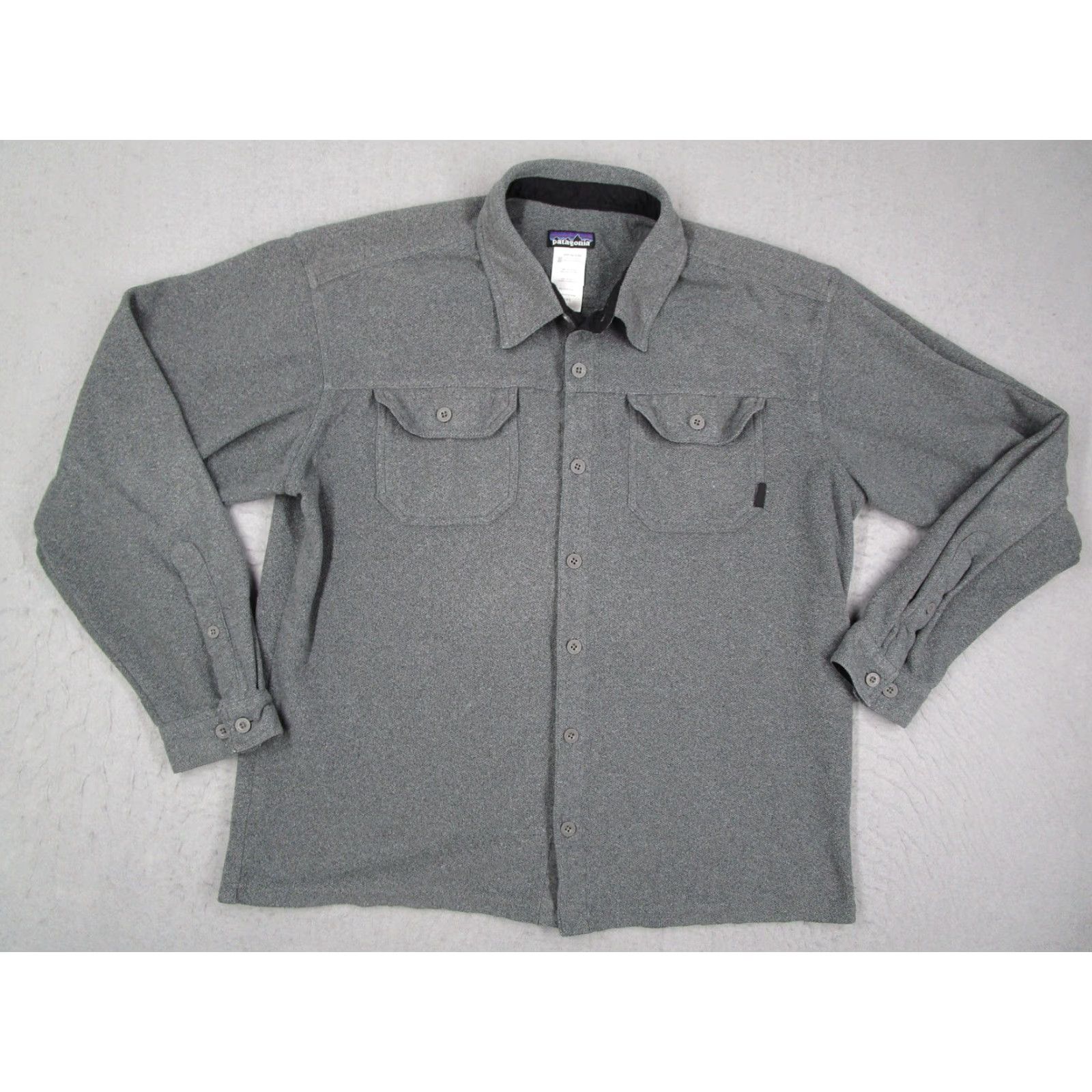 Patagonia Patagonia Shirt Mens Large Gray Fleece Button-Up Long Sleeve Casual Workwear 25760F0 Size US L / EU 52-54 / 3 - 2 Thumbnail