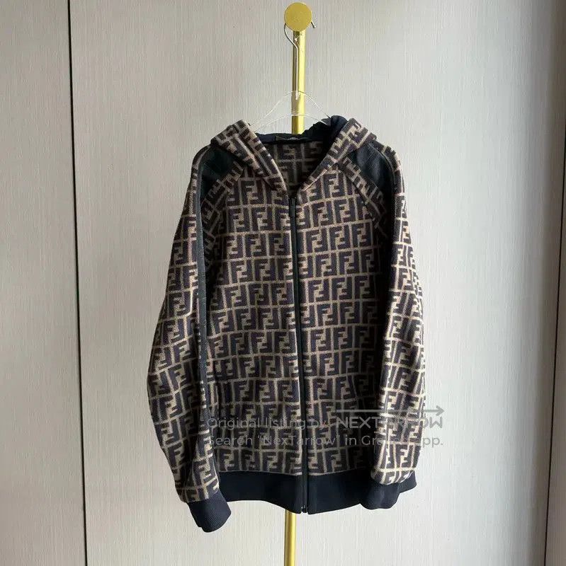 Fendi Fendi Brown Hooded Jacket for Women . Size M / US 6-8 / IT 42-44 - 1 Thumbnail